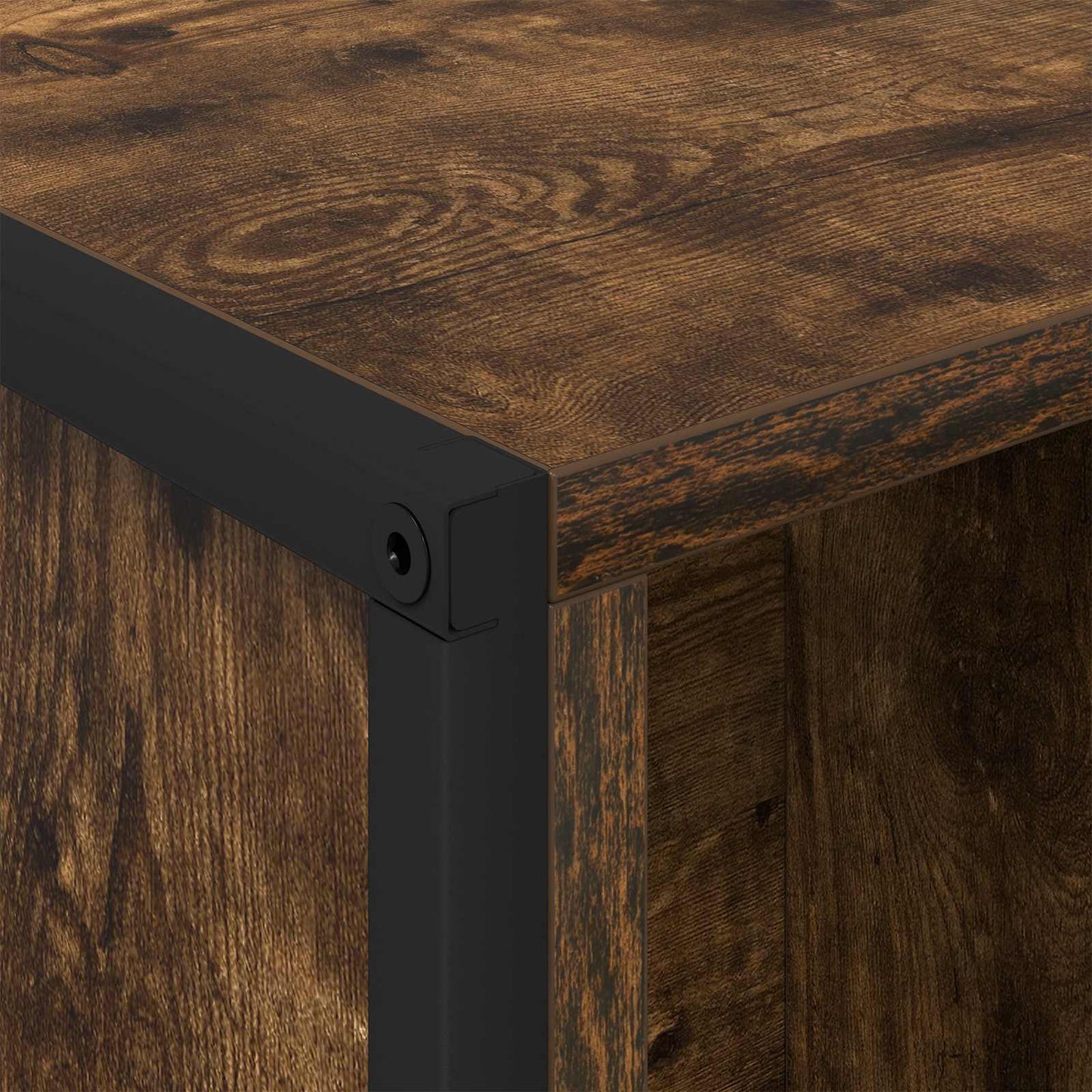 Boekenkast Rook Eik 99,5 x 30 x 108,5 cm Bewerkt hout is nu te koop bij PeponiXL, paradijselijk wonen!