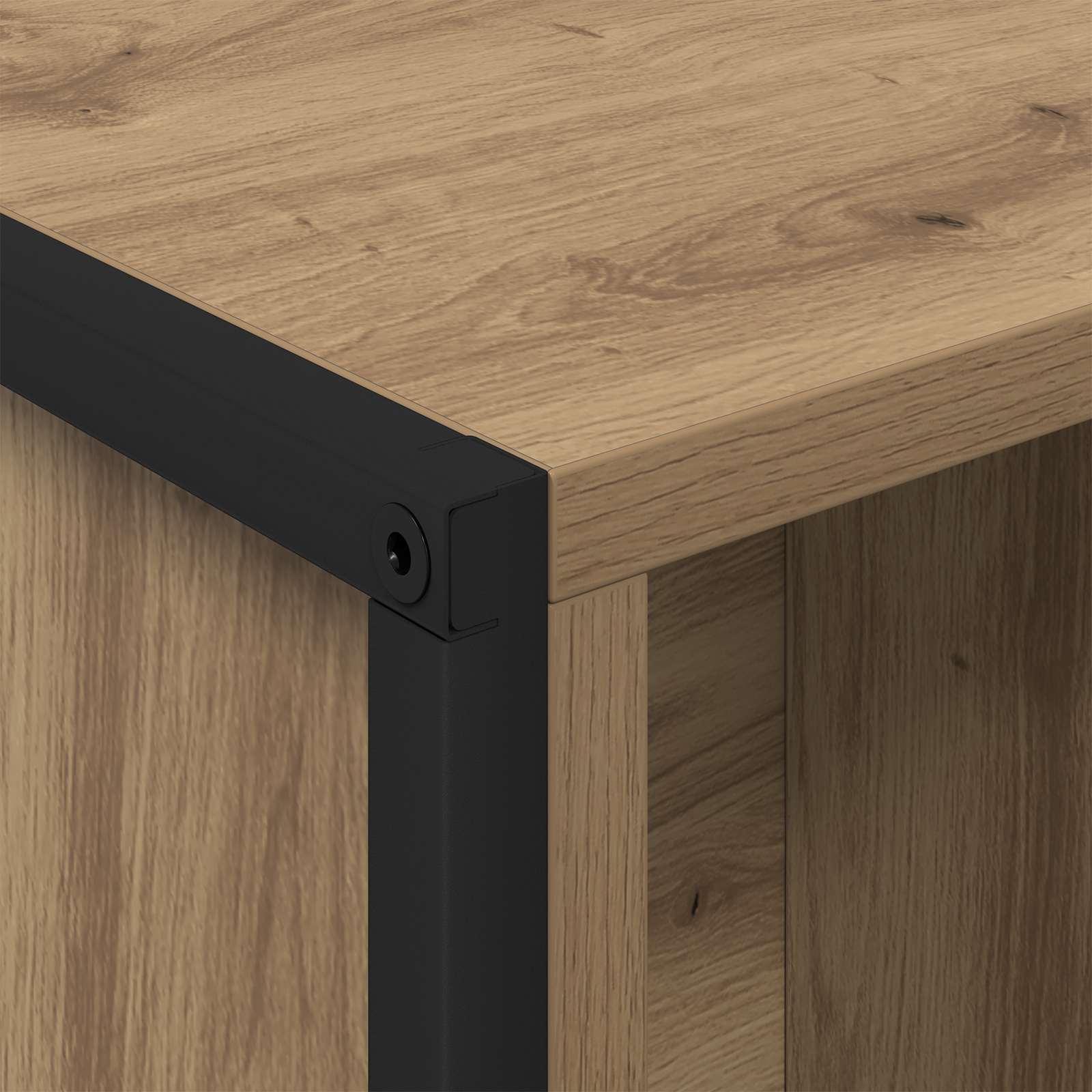 Boekenkast Ambachtelijk eiken 99,5 x 30 x 108,5 cm Bewerkt hout is nu te koop bij PeponiXL, paradijselijk wonen!