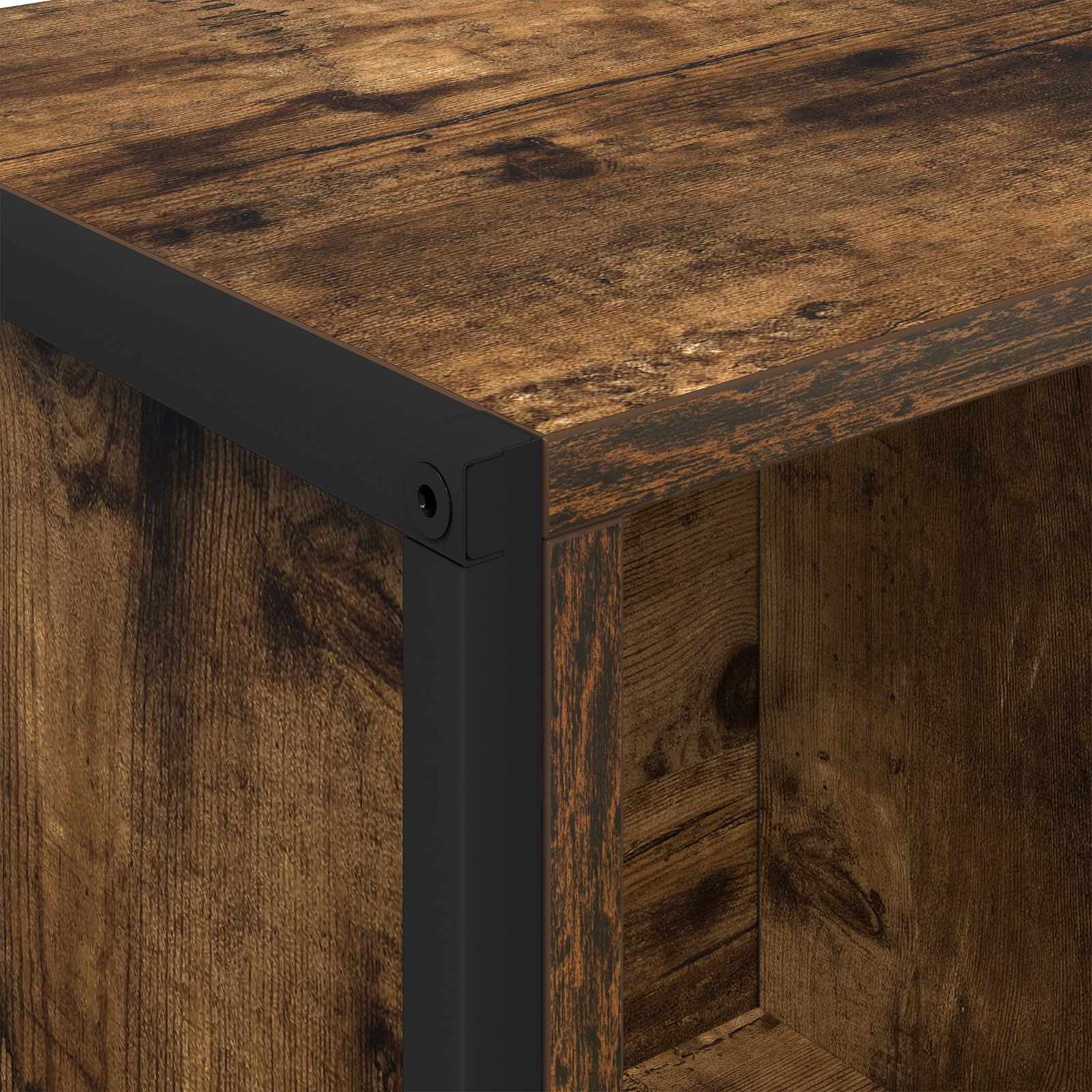 Boekenkast Rook Eik 68 x 30 x 108.5 cm Bewerkt hout is nu te koop bij PeponiXL, paradijselijk wonen!