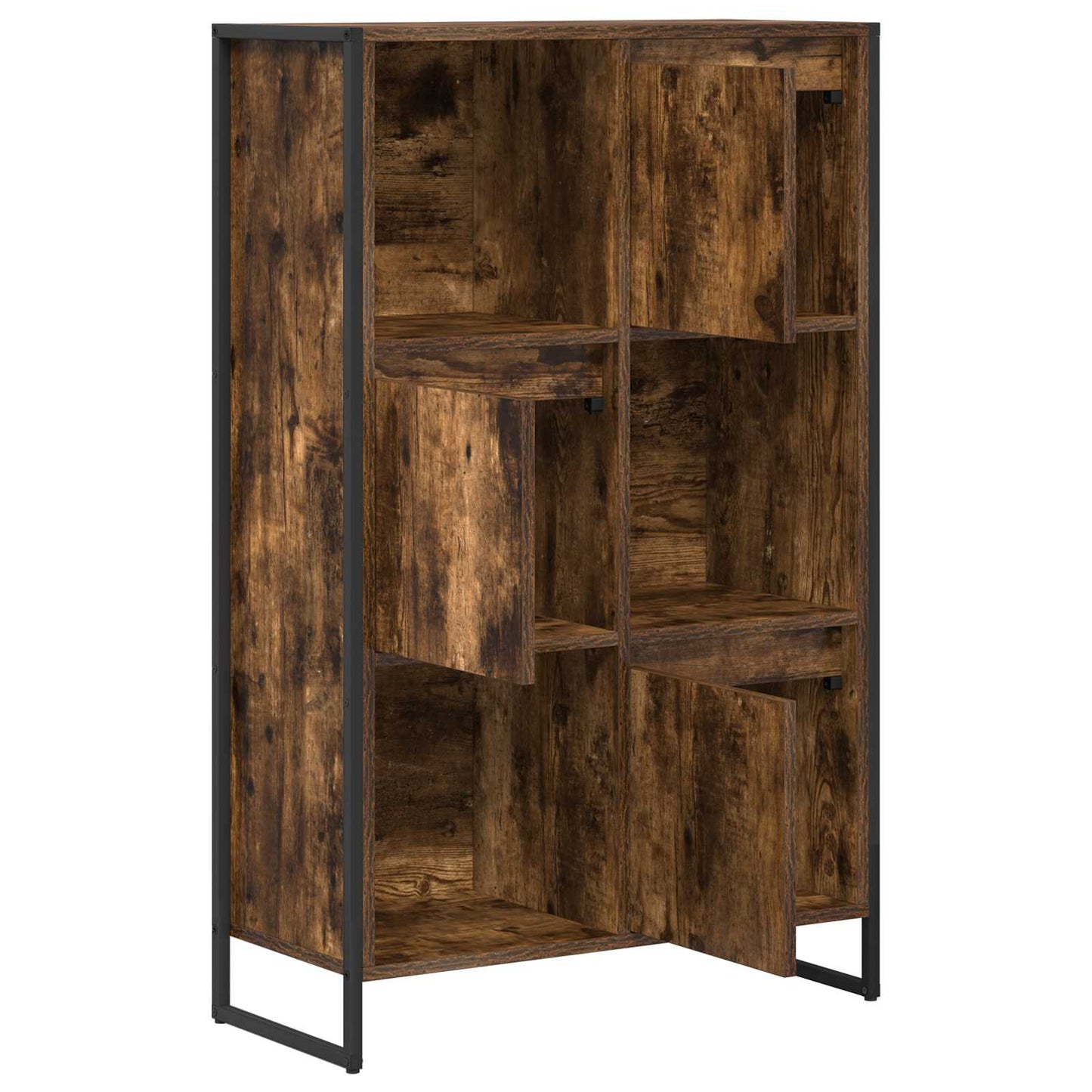 Boekenkast Rook Eik 68 x 30 x 108.5 cm Bewerkt hout is nu te koop bij PeponiXL, paradijselijk wonen!