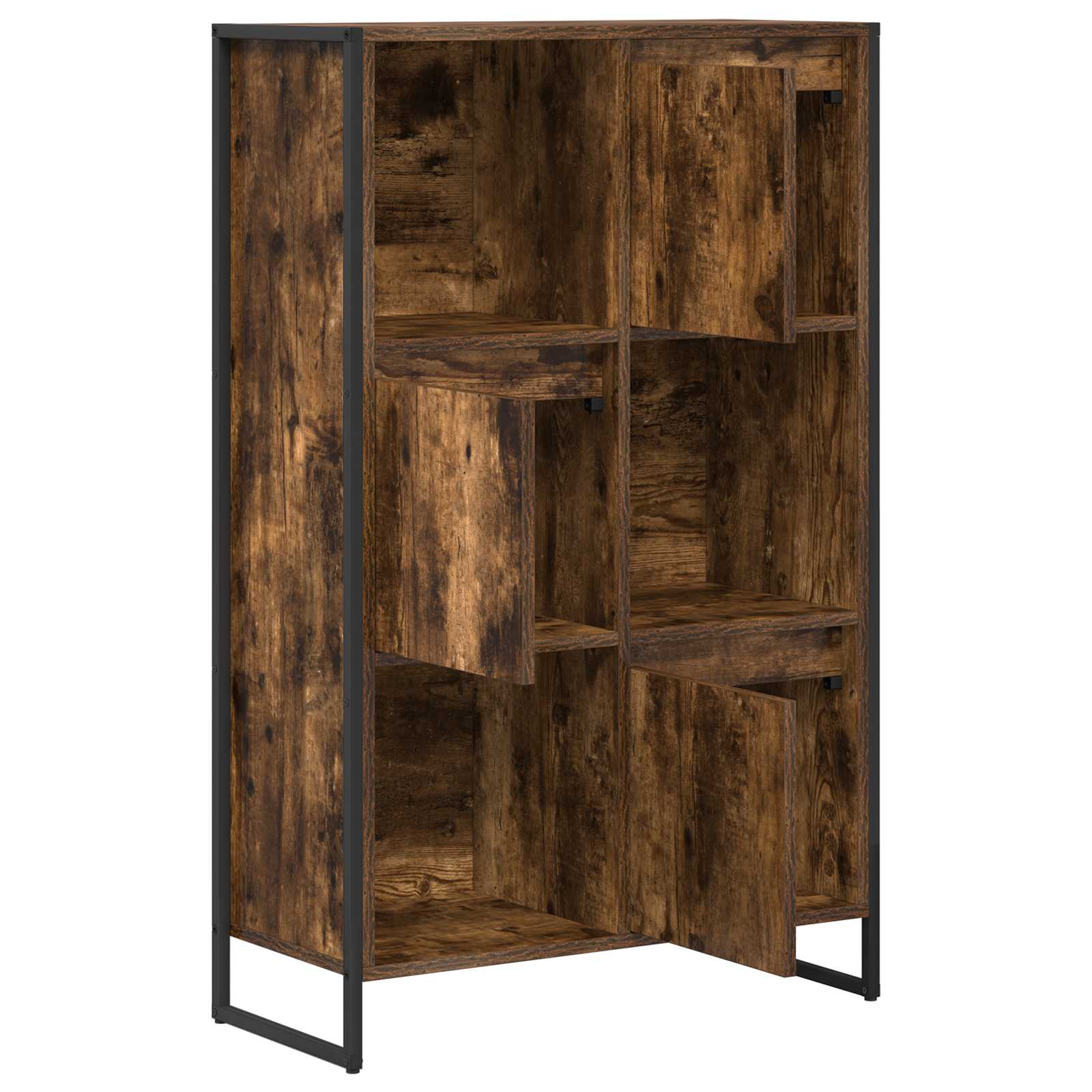 Boekenkast Rook Eik 68 x 30 x 108.5 cm Bewerkt hout is nu te koop bij PeponiXL, paradijselijk wonen!