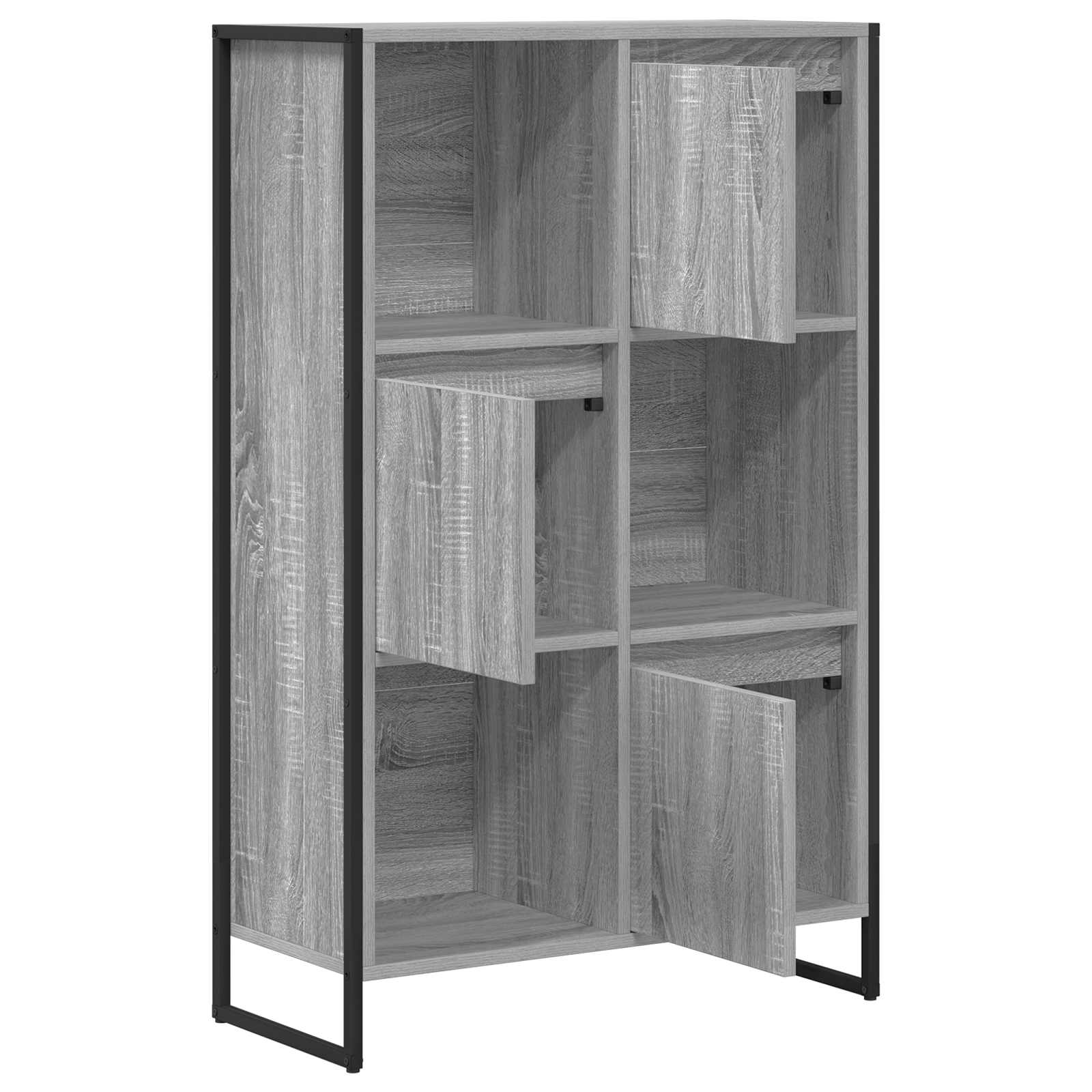 Boekenkast Grijs Sonoma 68 x 30 x 108.5 cm Bewerkt hout is nu te koop bij PeponiXL, paradijselijk wonen!