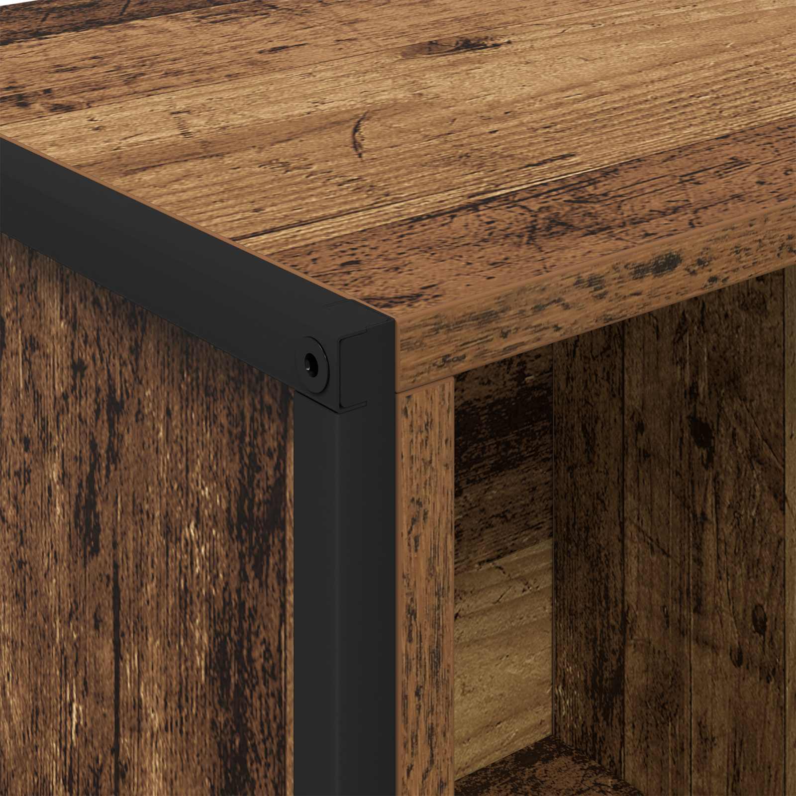 Boekenkast Oud Hout 68 x 30 x 108.5 cm Bewerkt hout is nu te koop bij PeponiXL, paradijselijk wonen!