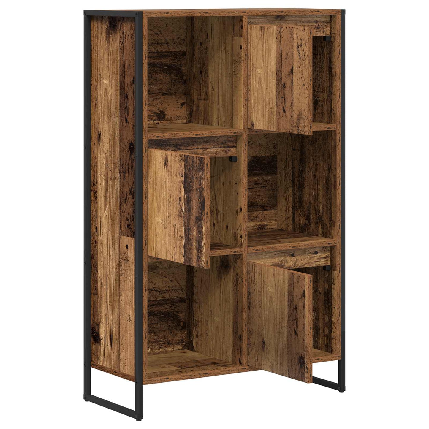 Boekenkast Oud Hout 68 x 30 x 108.5 cm Bewerkt hout is nu te koop bij PeponiXL, paradijselijk wonen!