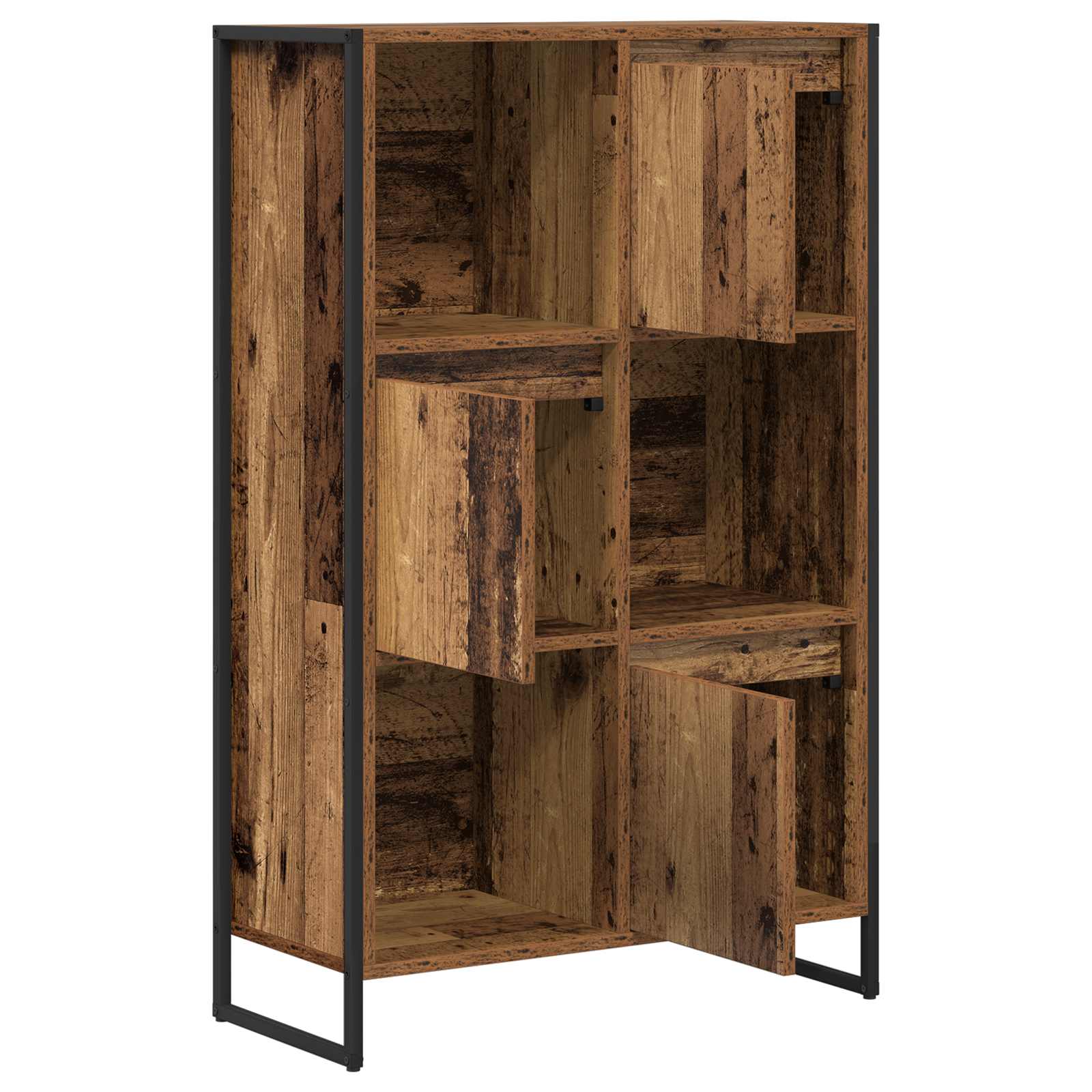 Boekenkast Oud Hout 68 x 30 x 108.5 cm Bewerkt hout is nu te koop bij PeponiXL, paradijselijk wonen!