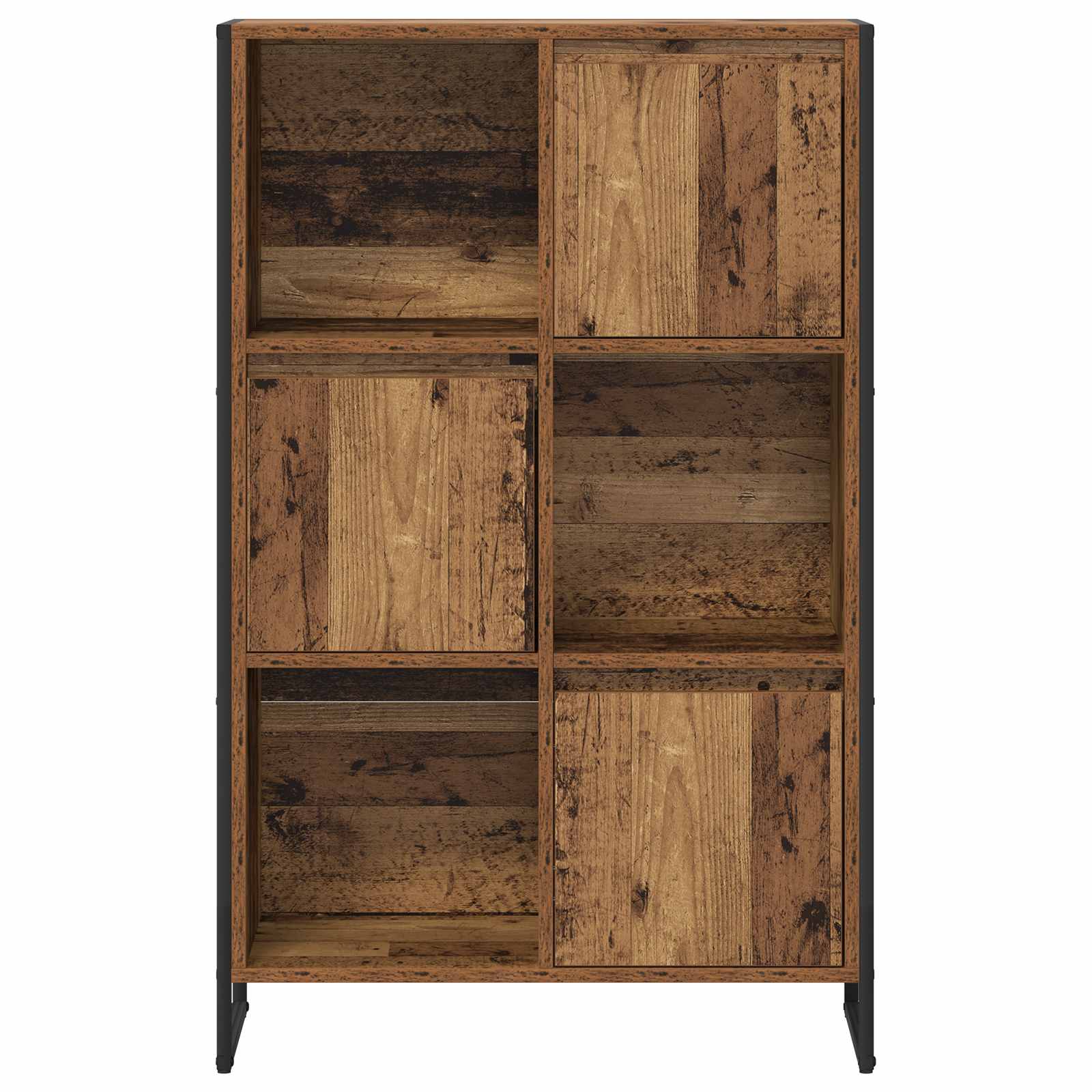 Boekenkast Oud Hout 68 x 30 x 108.5 cm Bewerkt hout is nu te koop bij PeponiXL, paradijselijk wonen!