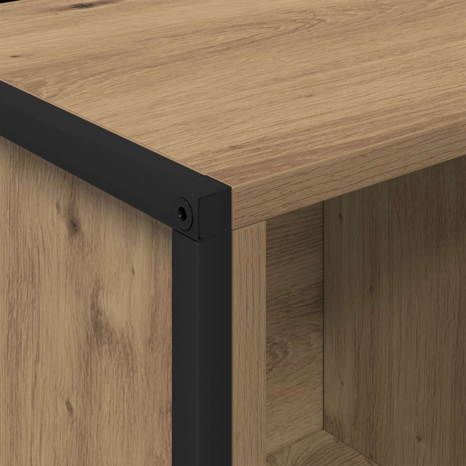 Boekenkast Ambachtelijk eiken 68 x 30 x 108.5 cm Bewerkt hout is nu te koop bij PeponiXL, paradijselijk wonen!