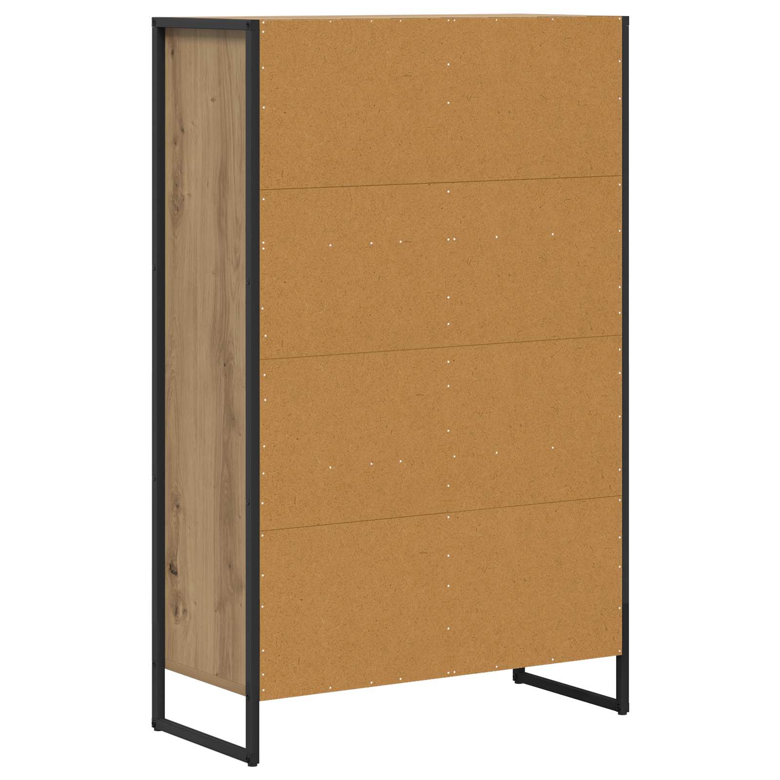 Boekenkast Ambachtelijk eiken 68 x 30 x 108.5 cm Bewerkt hout is nu te koop bij PeponiXL, paradijselijk wonen!