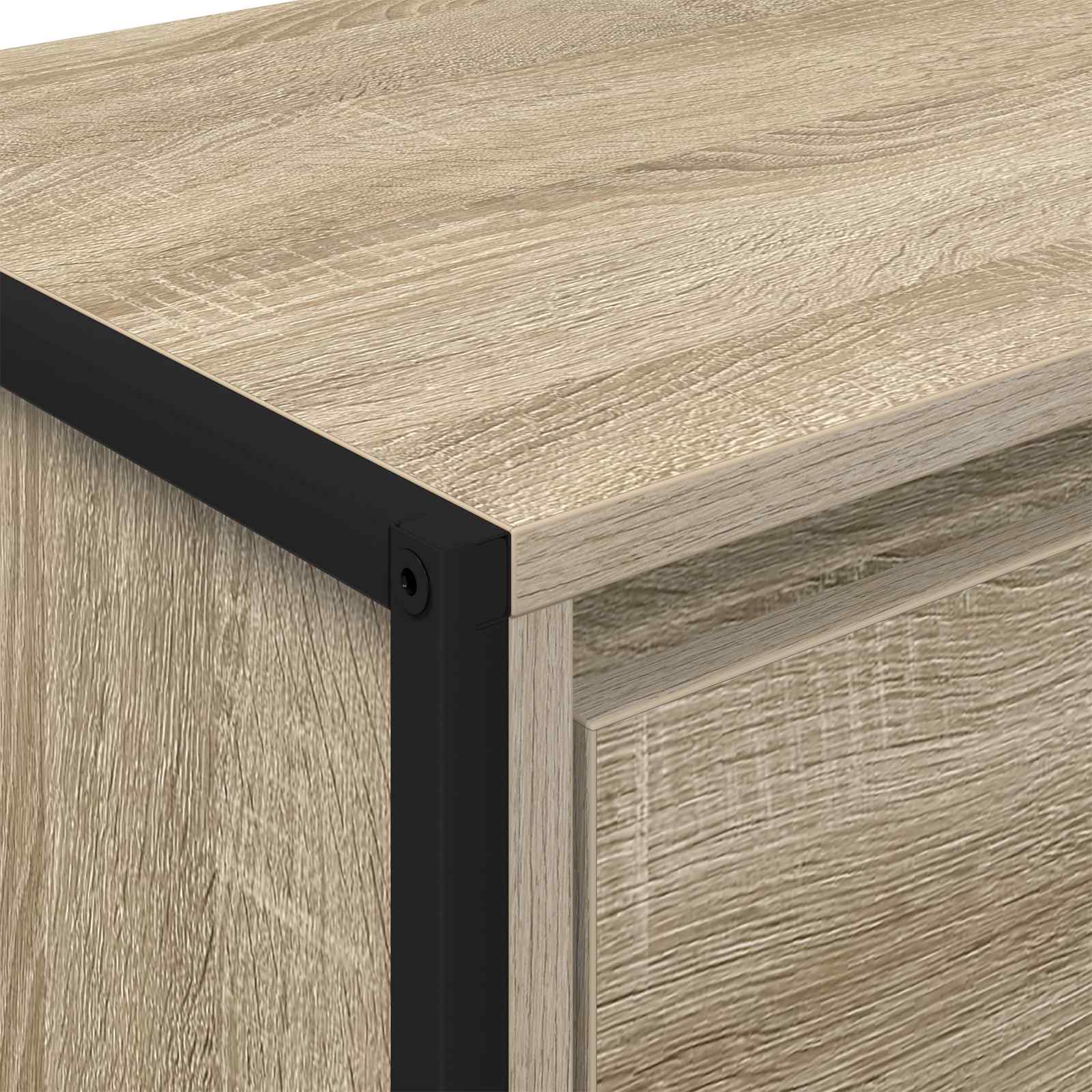 Dressoir met lade Sonoma 42 x 36 x 75.5 cm Bewerkt hout is nu te koop bij PeponiXL, paradijselijk wonen!