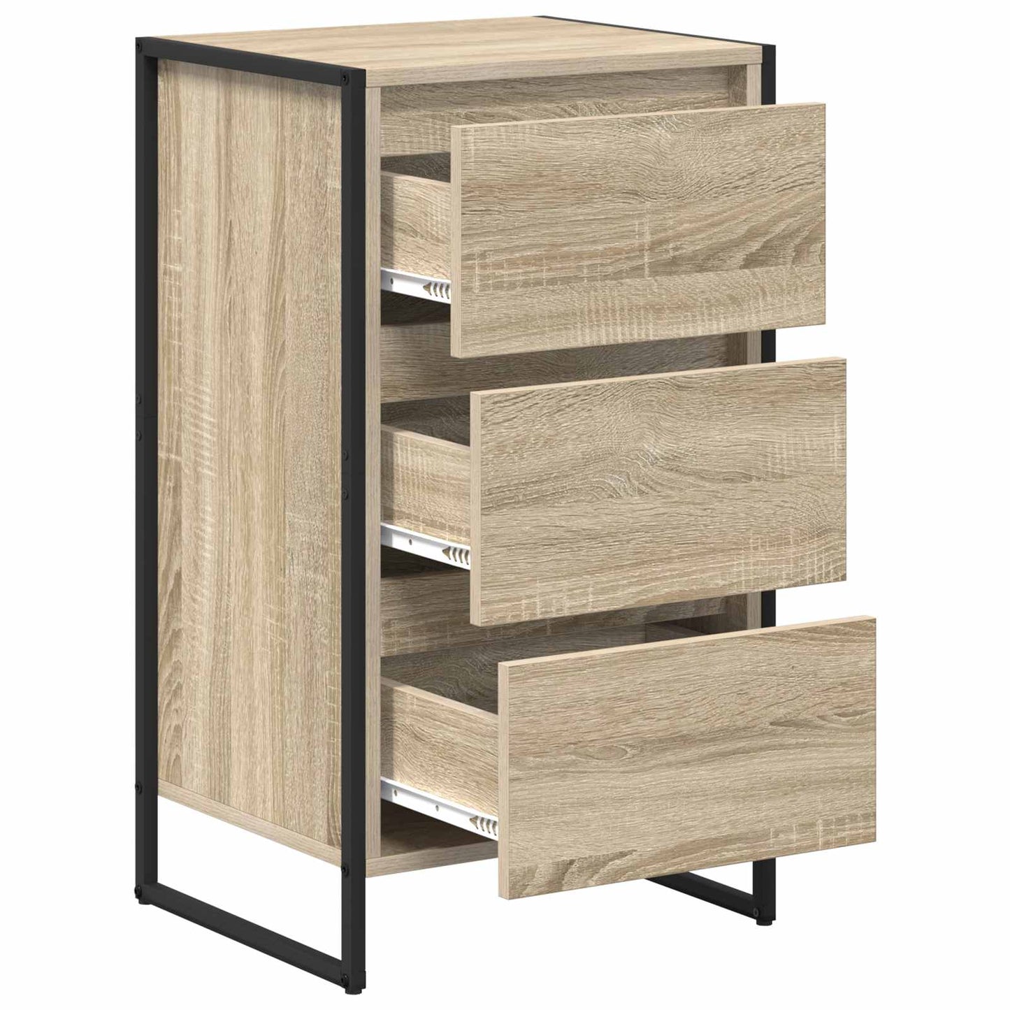Dressoir met lade Sonoma 42 x 36 x 75.5 cm Bewerkt hout is nu te koop bij PeponiXL, paradijselijk wonen!