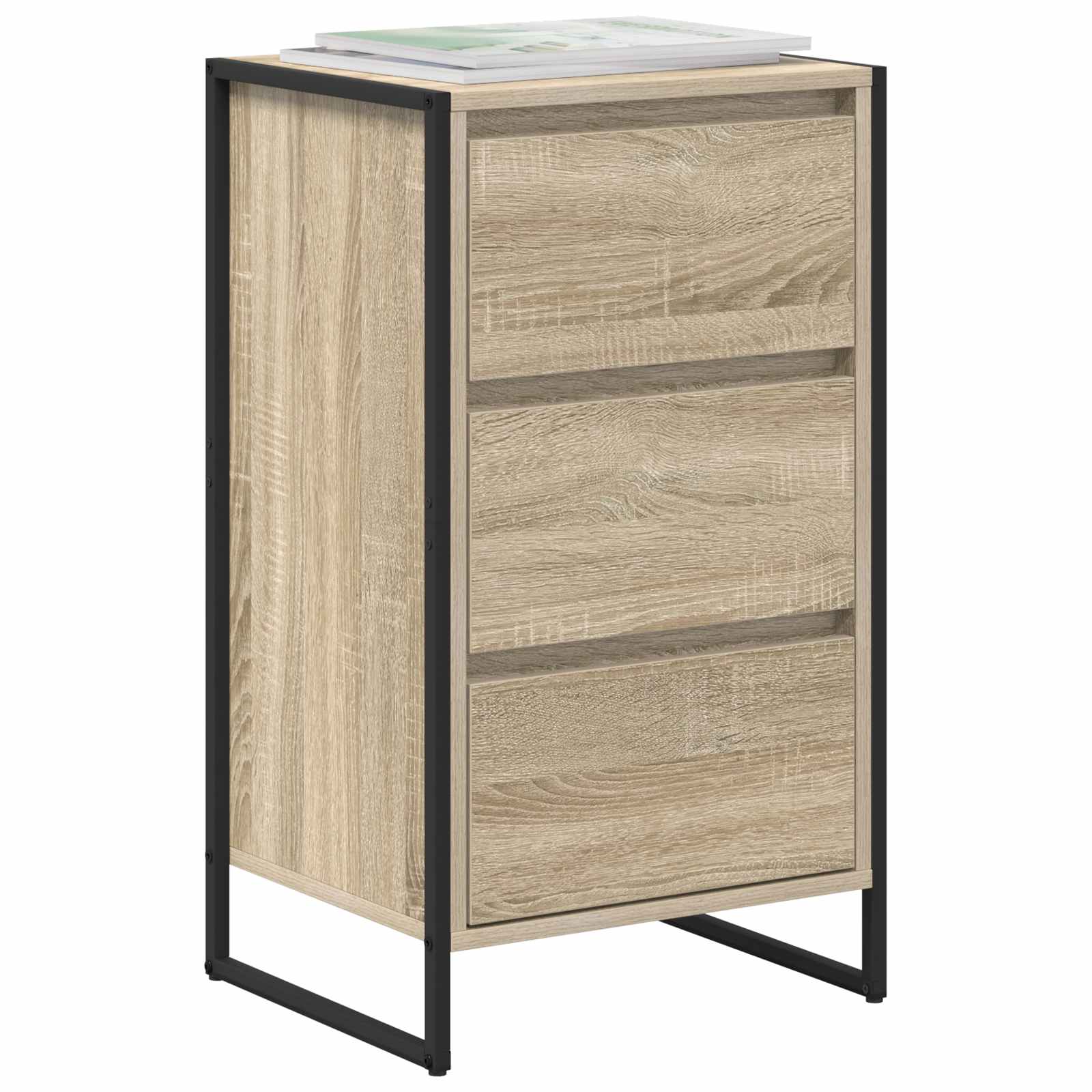 Dressoir met lade Sonoma 42 x 36 x 75.5 cm Bewerkt hout is nu te koop bij PeponiXL, paradijselijk wonen!