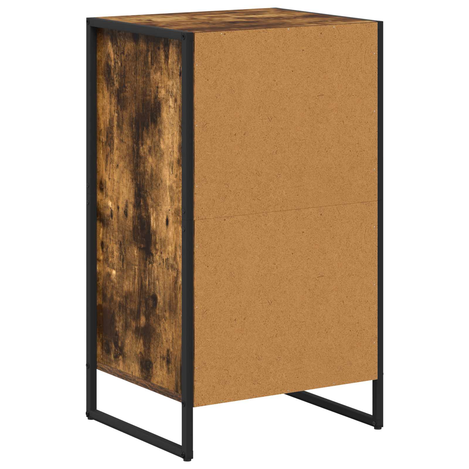 Dressoir met lade Rook Eik 42 x 36 x 75.5 cm Bewerkt hout is nu te koop bij PeponiXL, paradijselijk wonen!