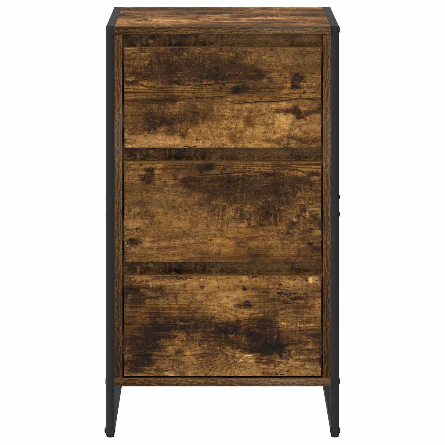 Dressoir met lade Rook Eik 42 x 36 x 75.5 cm Bewerkt hout is nu te koop bij PeponiXL, paradijselijk wonen!