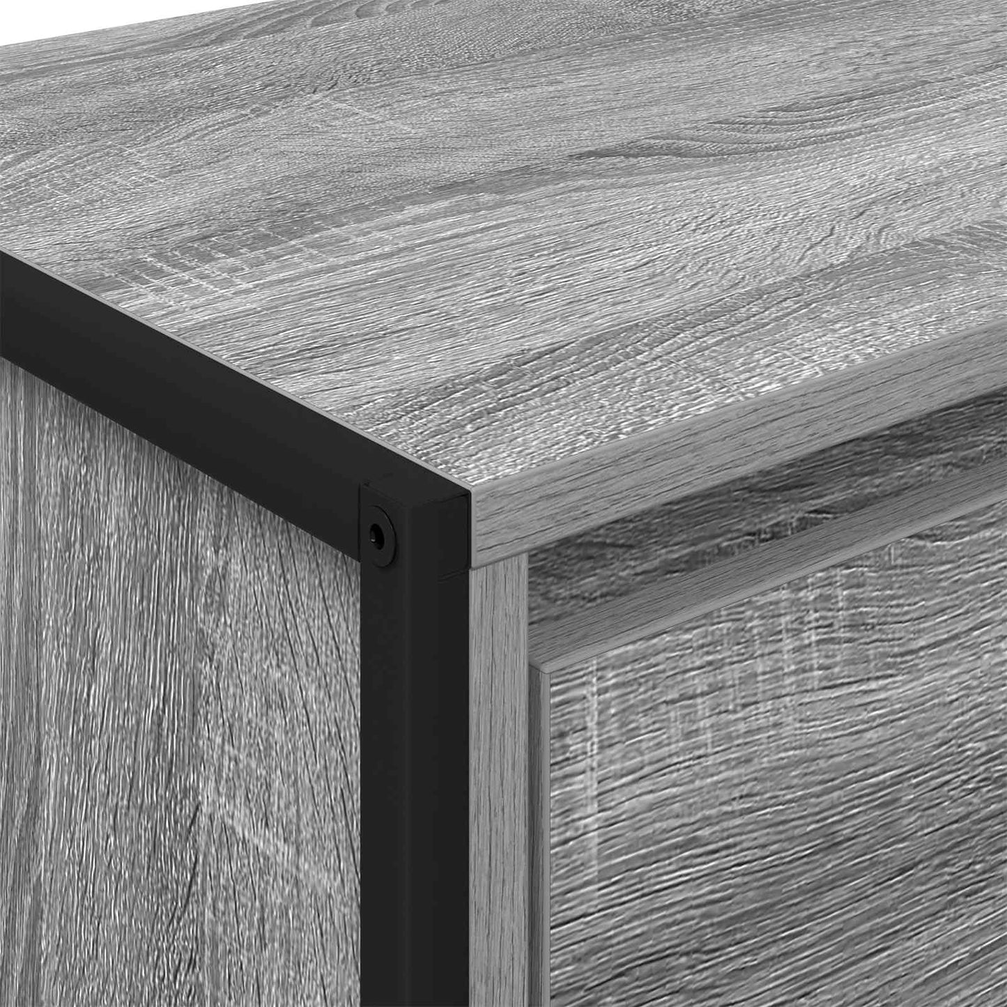 Dressoir met lade Grijs Sonoma 42 x 36 x 75.5 cm Bewerkt hout is nu te koop bij PeponiXL, paradijselijk wonen!