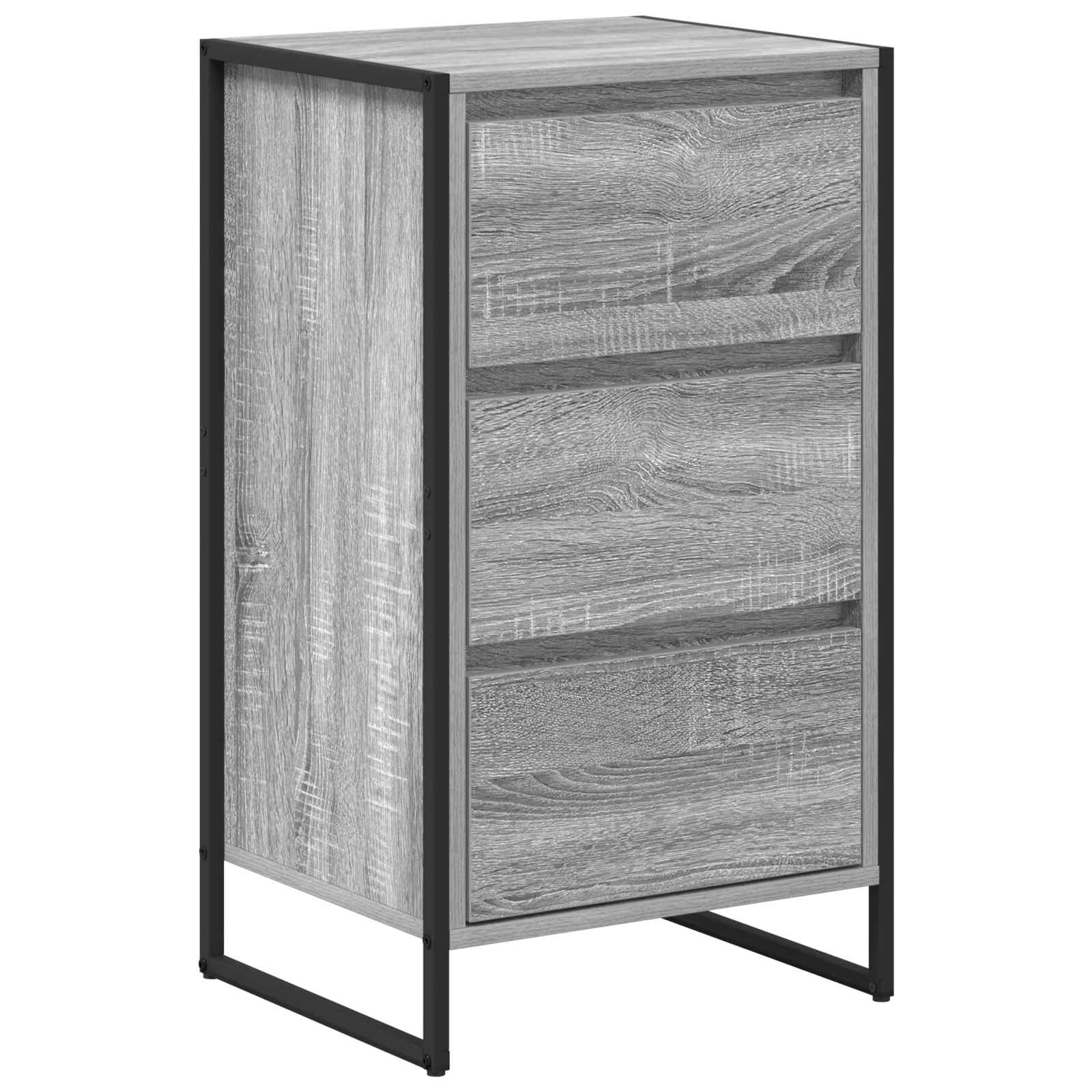 Dressoir met lade Grijs Sonoma 42 x 36 x 75.5 cm Bewerkt hout is nu te koop bij PeponiXL, paradijselijk wonen!