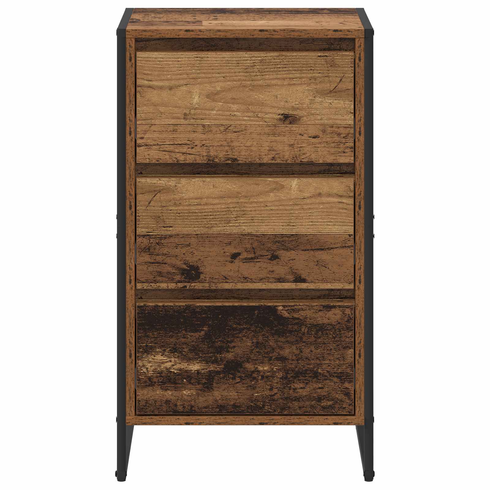 Dressoir met lade Oud Hout 42 x 36 x 75.5 cm Bewerkt hout is nu te koop bij PeponiXL, paradijselijk wonen!