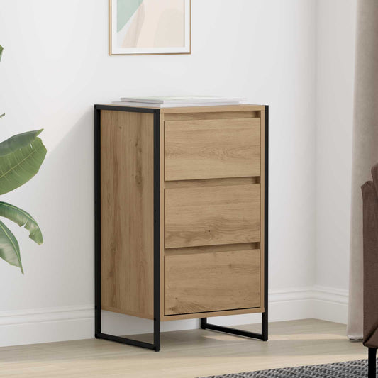 Dressoir Ambachtelijk eiken 42 x 36 x 75.5 cm Bewerkt hout is nu te koop bij PeponiXL, paradijselijk wonen!