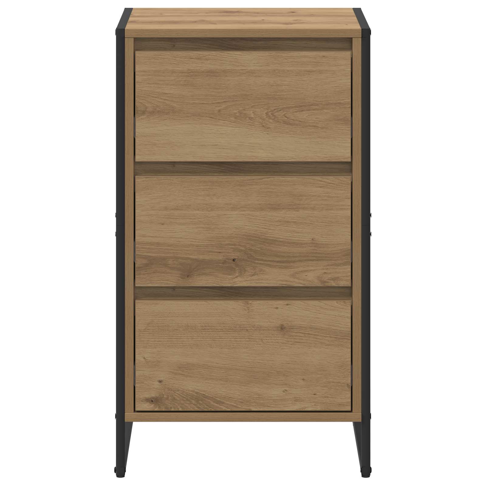 Dressoir Ambachtelijk eiken 42 x 36 x 75.5 cm Bewerkt hout is nu te koop bij PeponiXL, paradijselijk wonen!