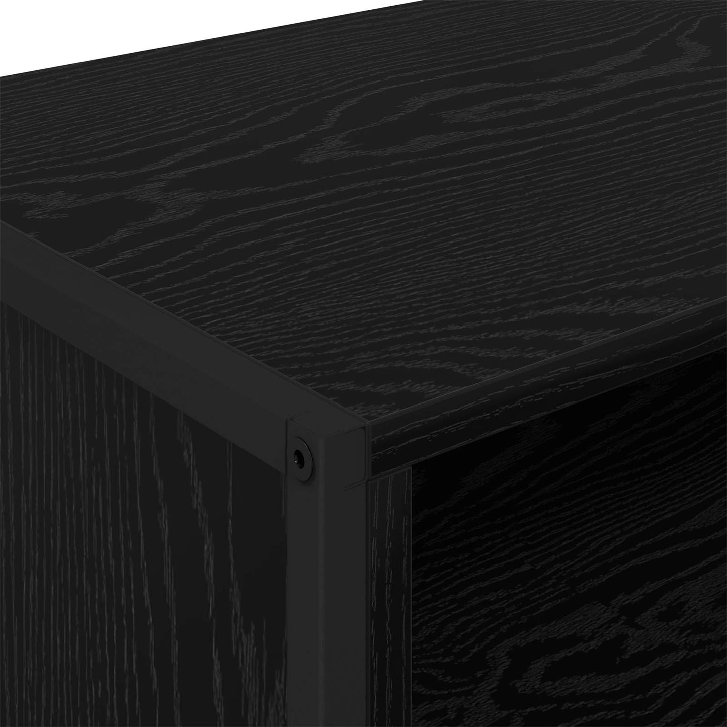 TV-kast Zwart Eiken 100 x 36.5 x 30.5 cm Bewerkt hout is nu te koop bij PeponiXL, paradijselijk wonen!