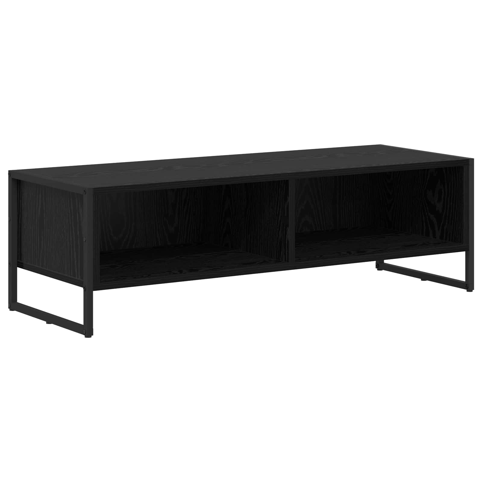 TV-kast Zwart Eiken 100 x 36.5 x 30.5 cm Bewerkt hout is nu te koop bij PeponiXL, paradijselijk wonen!