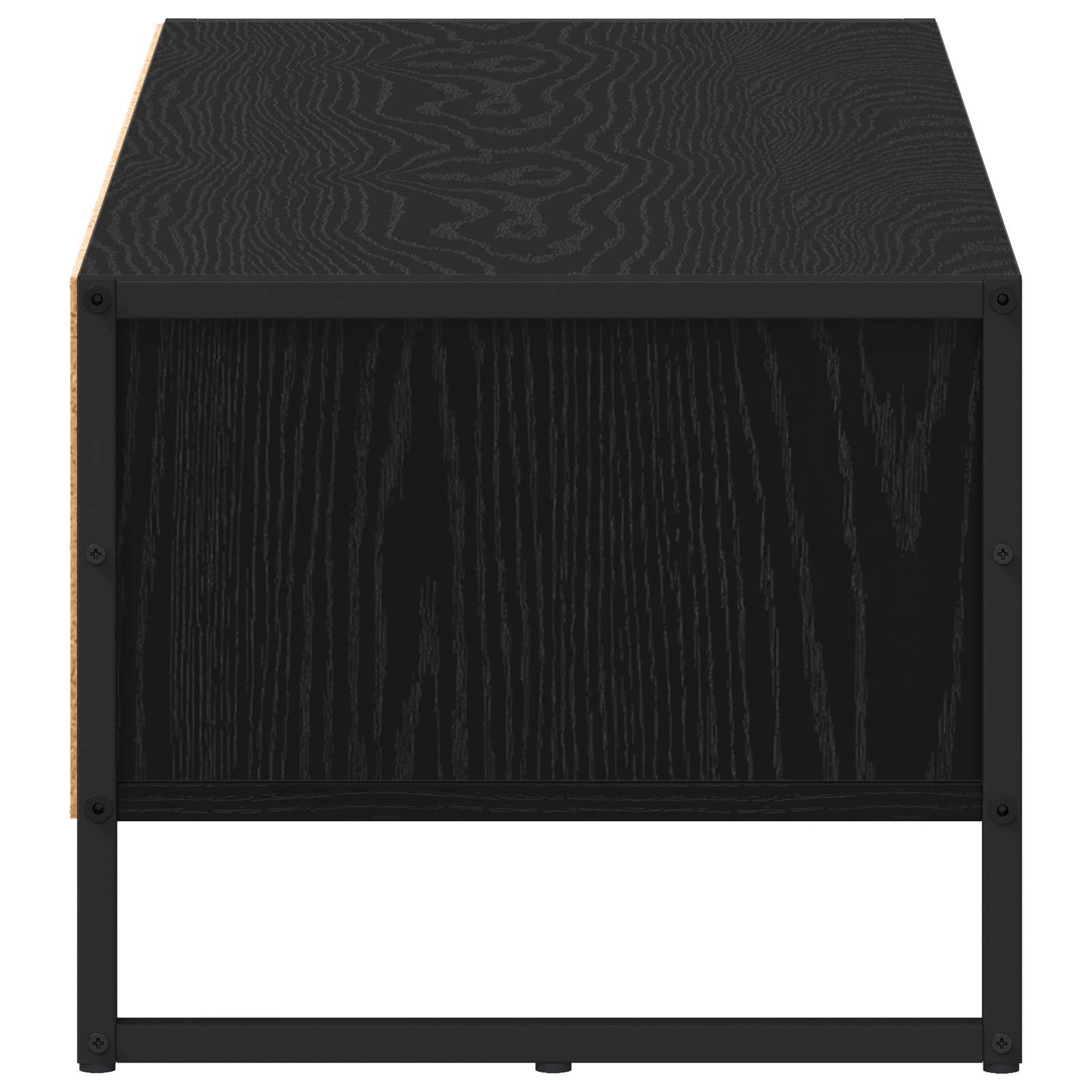 TV-kast Zwart Eiken 100 x 36.5 x 30.5 cm Bewerkt hout is nu te koop bij PeponiXL, paradijselijk wonen!