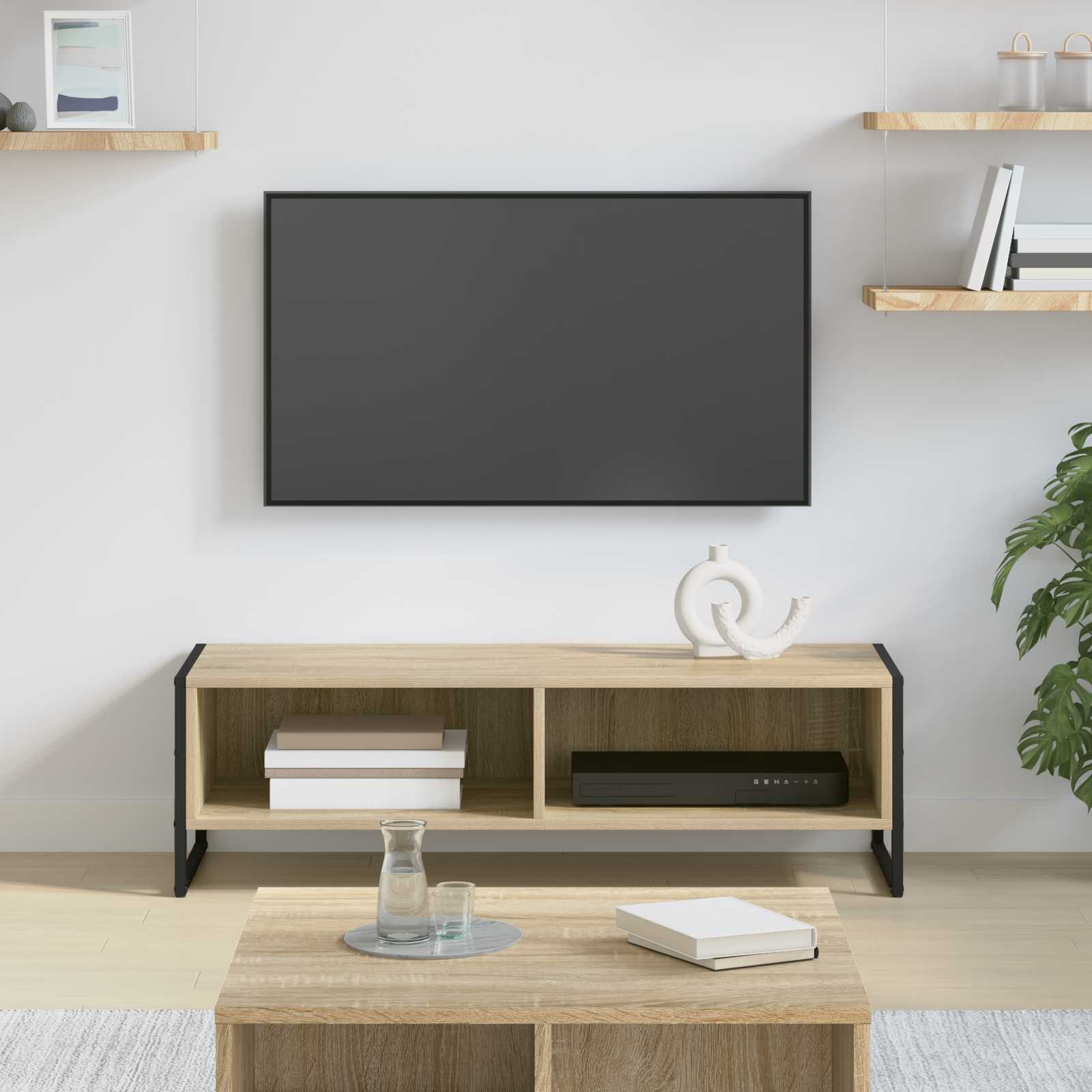 TV-kast Sonoma 100 x 36.5 x 30.5 cm Bewerkt hout is nu te koop bij PeponiXL, paradijselijk wonen!