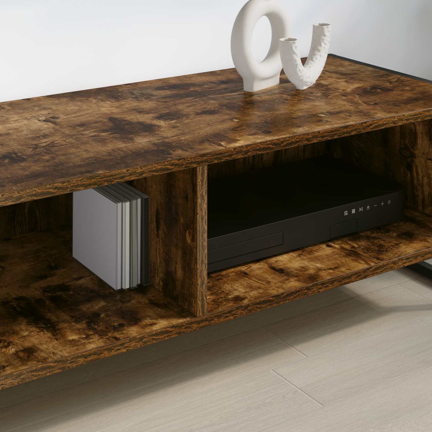 TV-kast Rook Eik 100 x 36.5 x 30.5 cm Bewerkt hout is nu te koop bij PeponiXL, paradijselijk wonen!