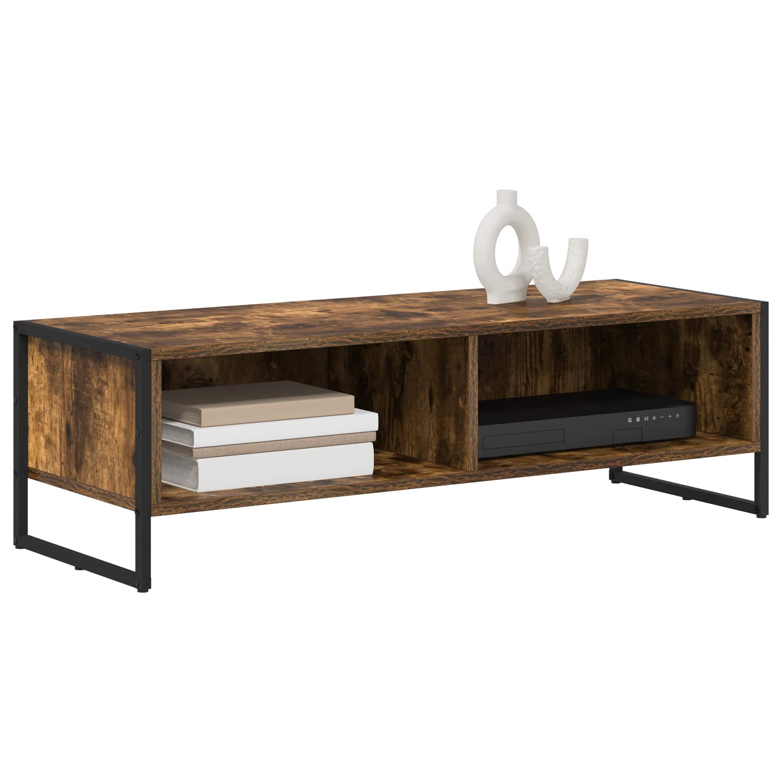 TV-kast Rook Eik 100 x 36.5 x 30.5 cm Bewerkt hout is nu te koop bij PeponiXL, paradijselijk wonen!