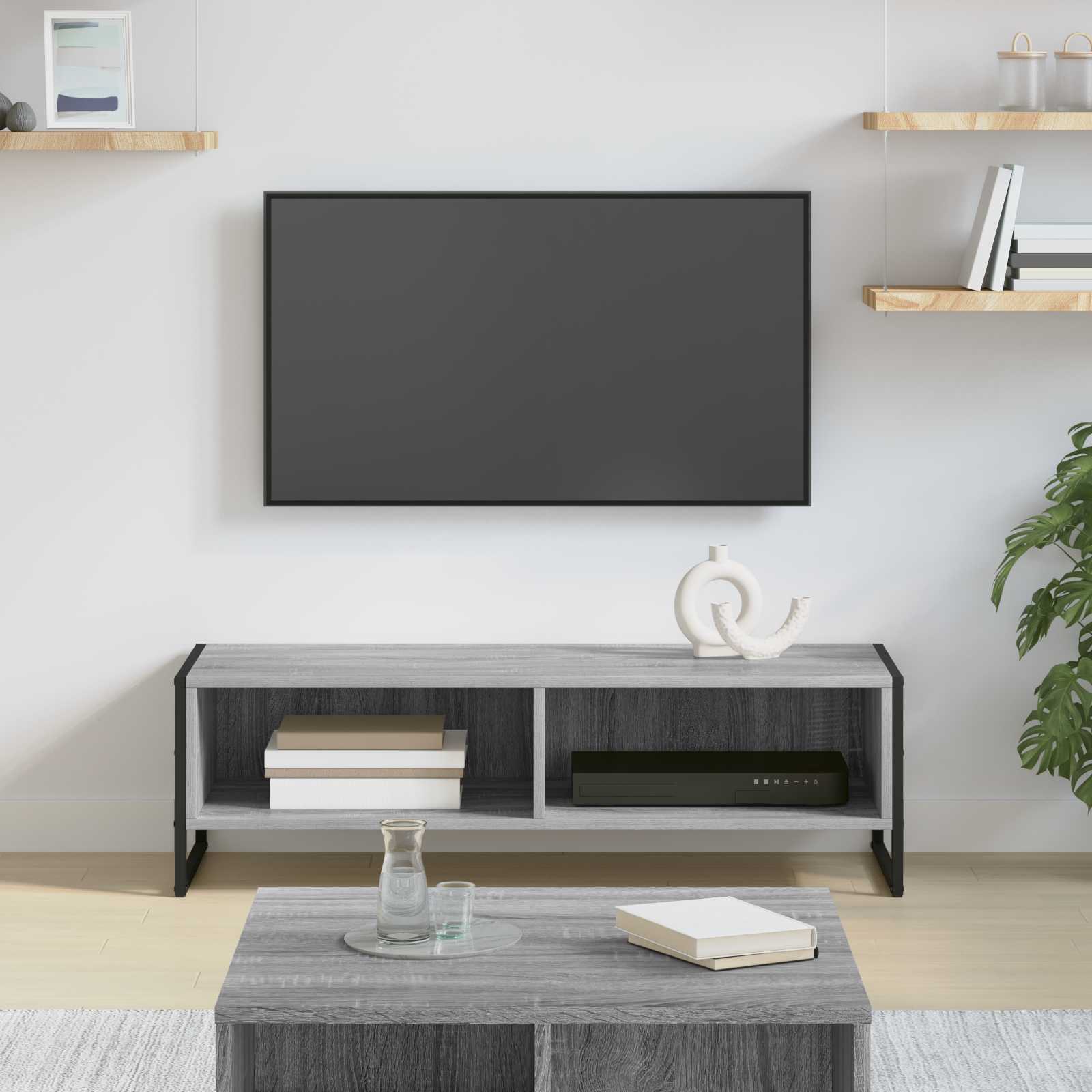 TV-kast Grijs Sonoma 100 x 36.5 x 30.5 cm Bewerkt hout is nu te koop bij PeponiXL, paradijselijk wonen!