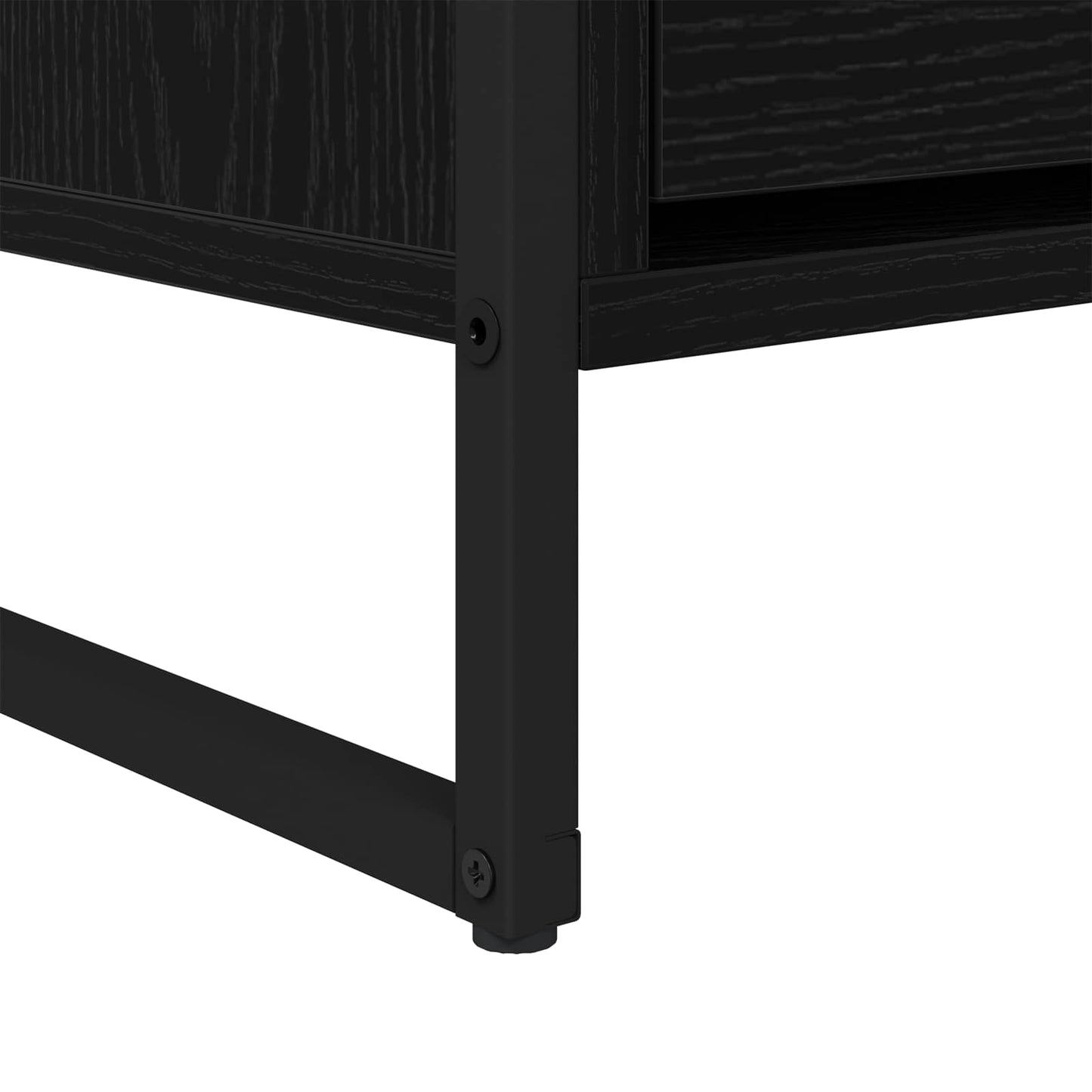 TV-kast met lade Zwart Eiken 100 x 36 x 49,5 cm Bewerkt hout is nu te koop bij PeponiXL, paradijselijk wonen!