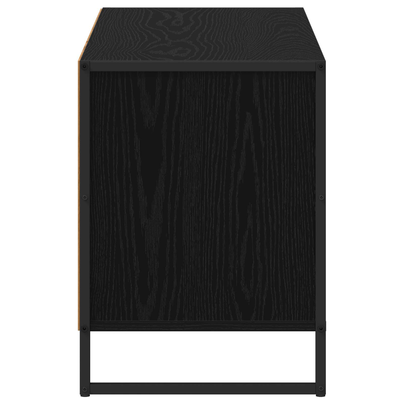 TV-kast met lade Zwart Eiken 100 x 36 x 49,5 cm Bewerkt hout is nu te koop bij PeponiXL, paradijselijk wonen!