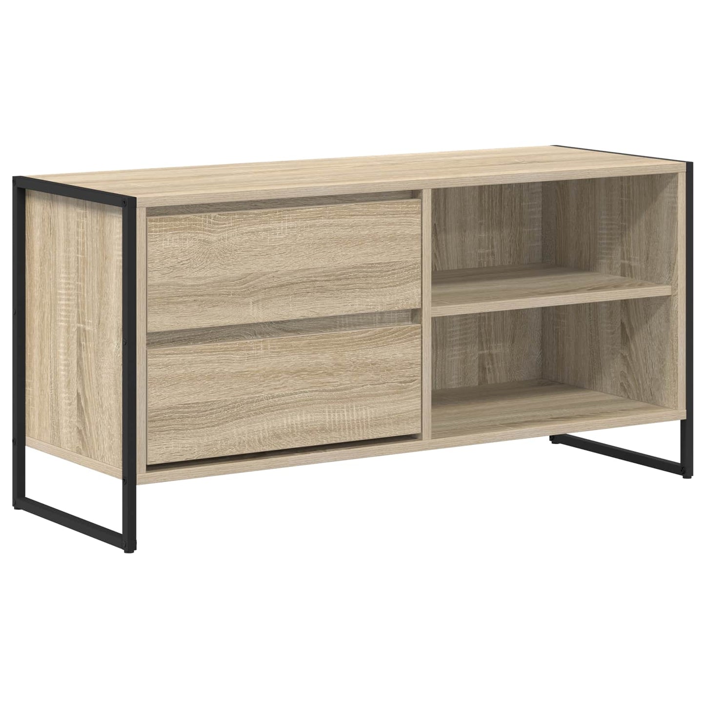 TV-kast met lade Sonoma 100 x 36 x 49,5 cm Bewerkt hout is nu te koop bij PeponiXL, paradijselijk wonen!