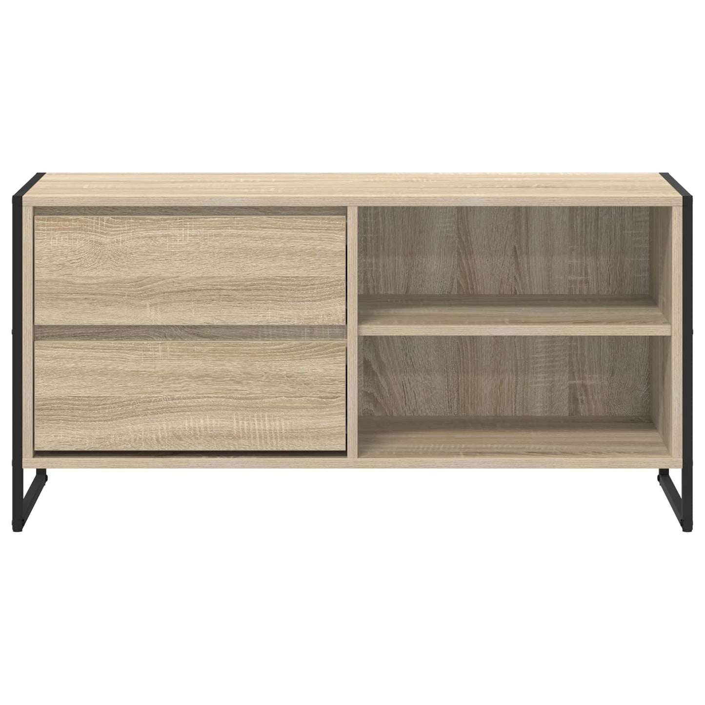 TV-kast met lade Sonoma 100 x 36 x 49,5 cm Bewerkt hout is nu te koop bij PeponiXL, paradijselijk wonen!