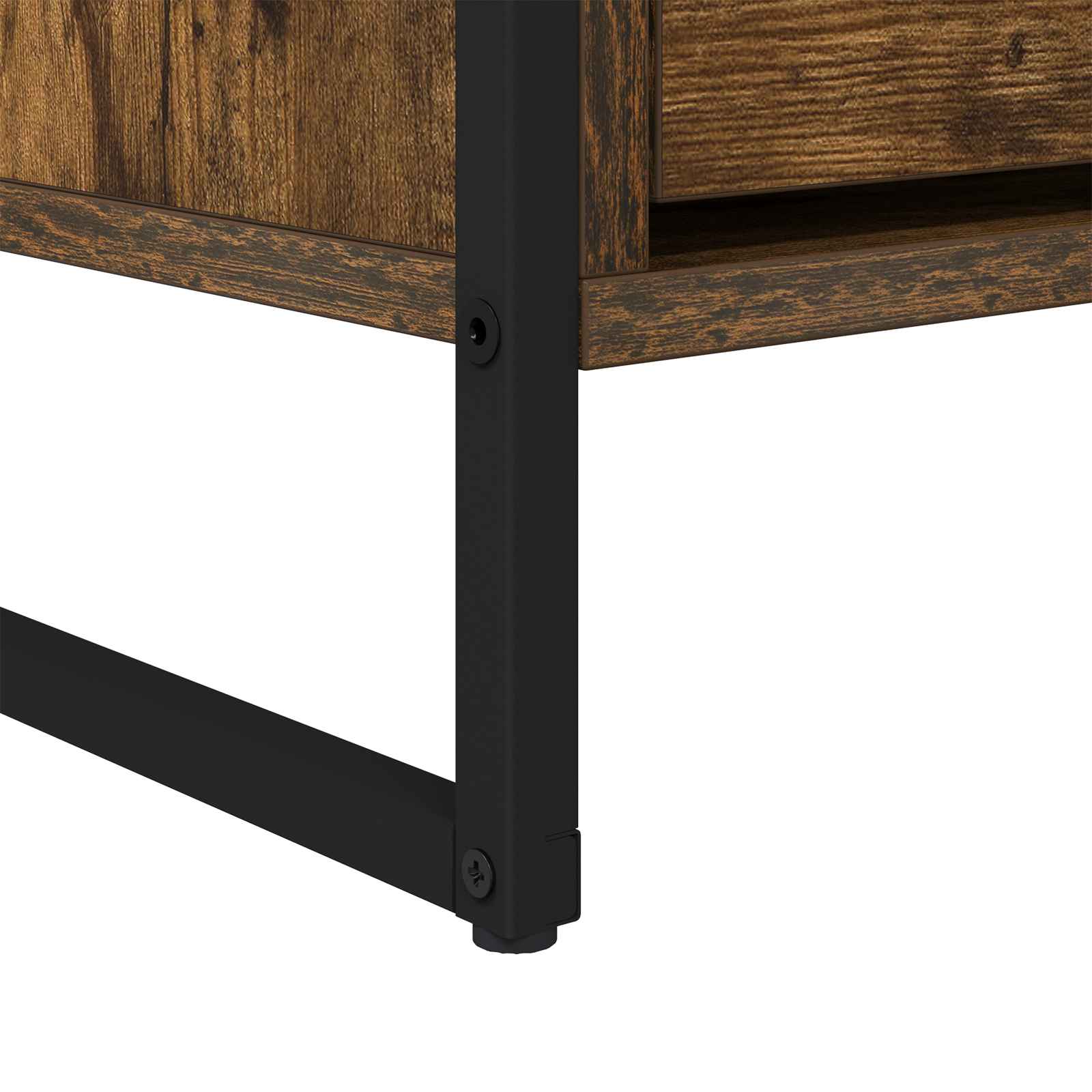 TV-kast met lade Rook Eik 100 x 36 x 49,5 cm Bewerkt hout is nu te koop bij PeponiXL, paradijselijk wonen!