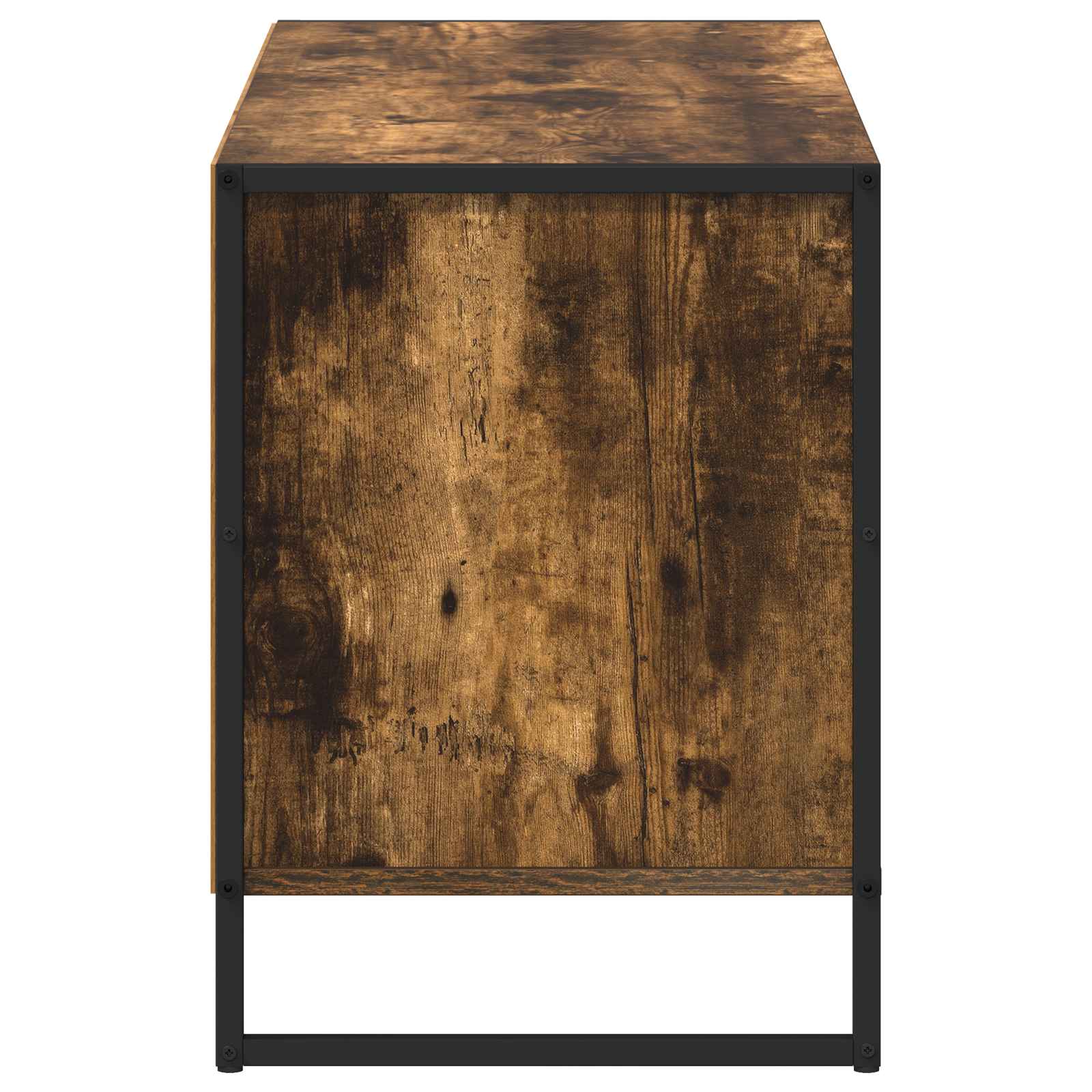 TV-kast met lade Rook Eik 100 x 36 x 49,5 cm Bewerkt hout is nu te koop bij PeponiXL, paradijselijk wonen!