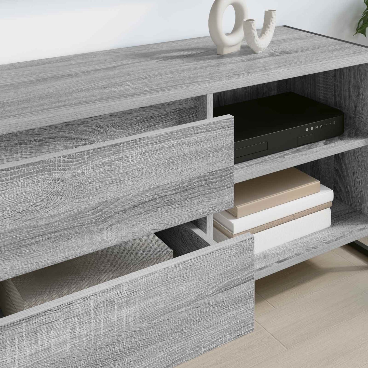 TV-kast met lade Grijs Sonoma 100 x 36 x 49,5 cm Bewerkt hout is nu te koop bij PeponiXL, paradijselijk wonen!