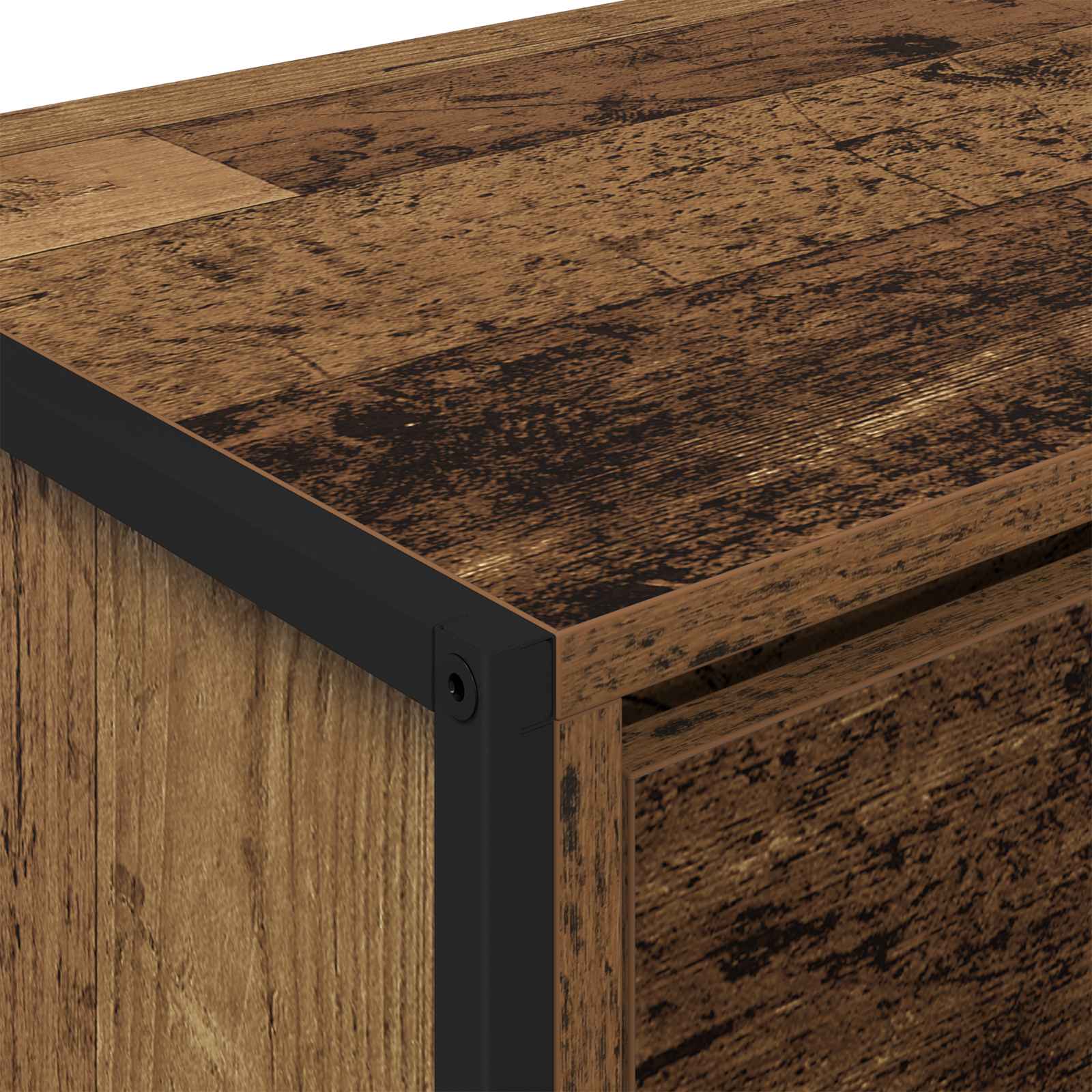 TV-kast met lade Oud Hout 100 x 36 x 49,5 cm Bewerkt hout is nu te koop bij PeponiXL, paradijselijk wonen!