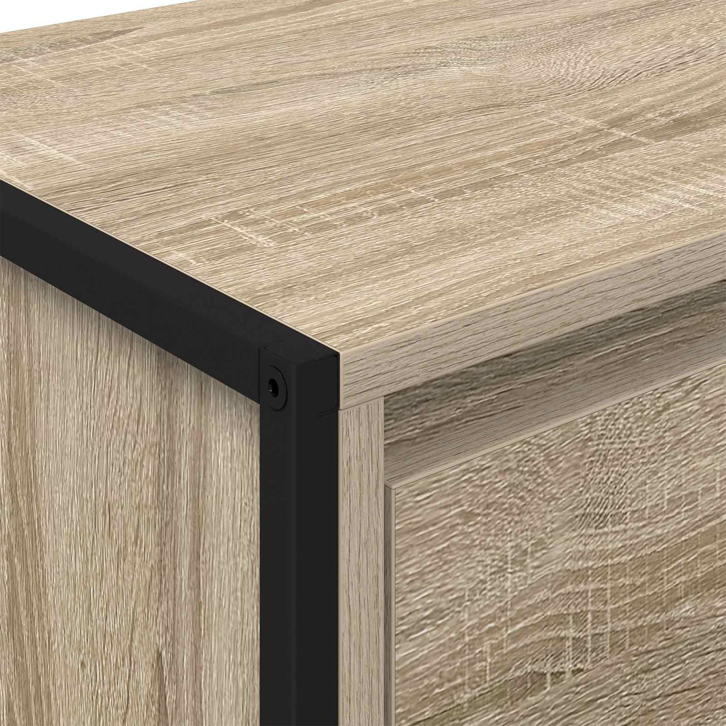 Dressoir met lade Sonoma 43 x 36 x 75,5 cm Bewerkt hout is nu te koop bij PeponiXL, paradijselijk wonen!