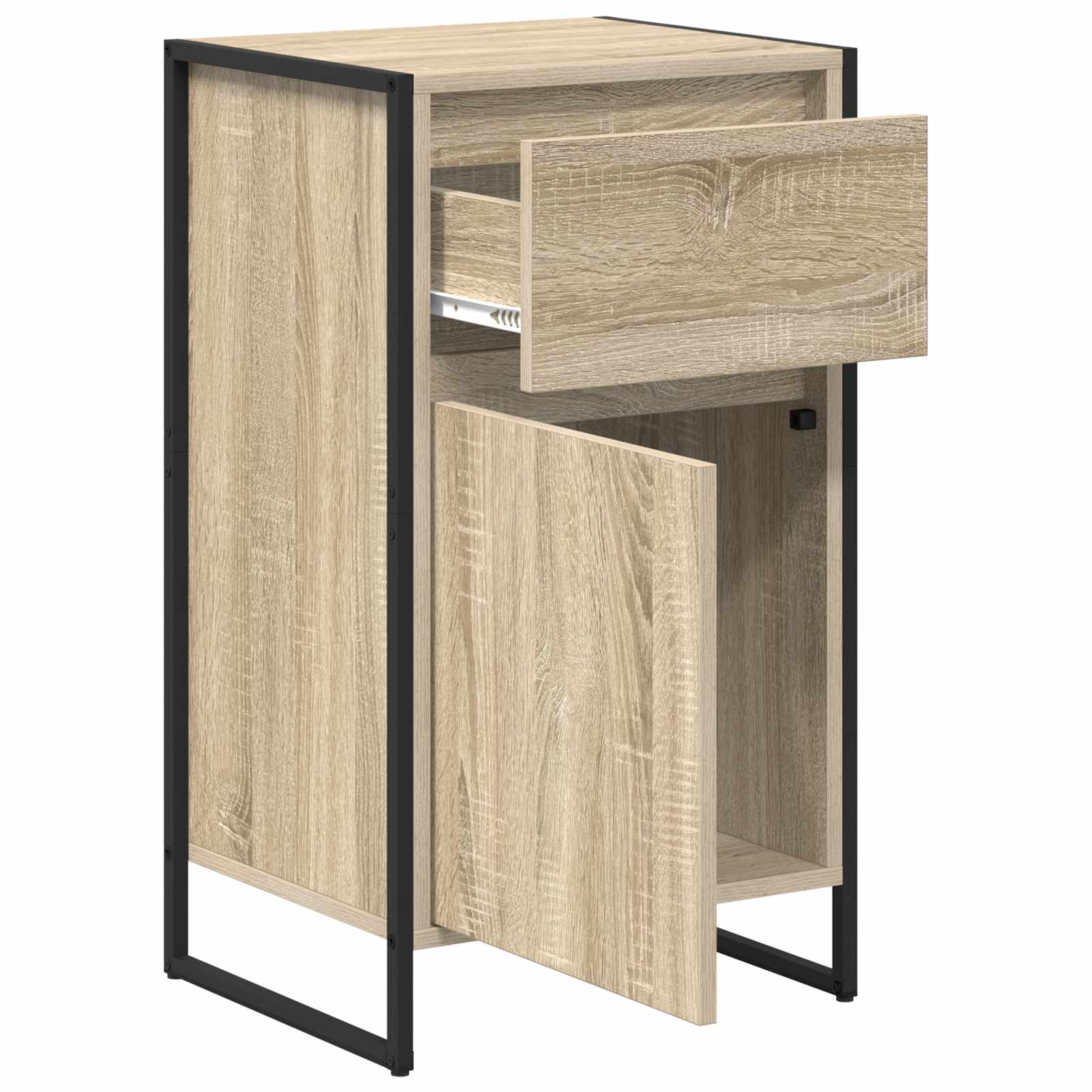 Dressoir met lade Sonoma 43 x 36 x 75,5 cm Bewerkt hout is nu te koop bij PeponiXL, paradijselijk wonen!