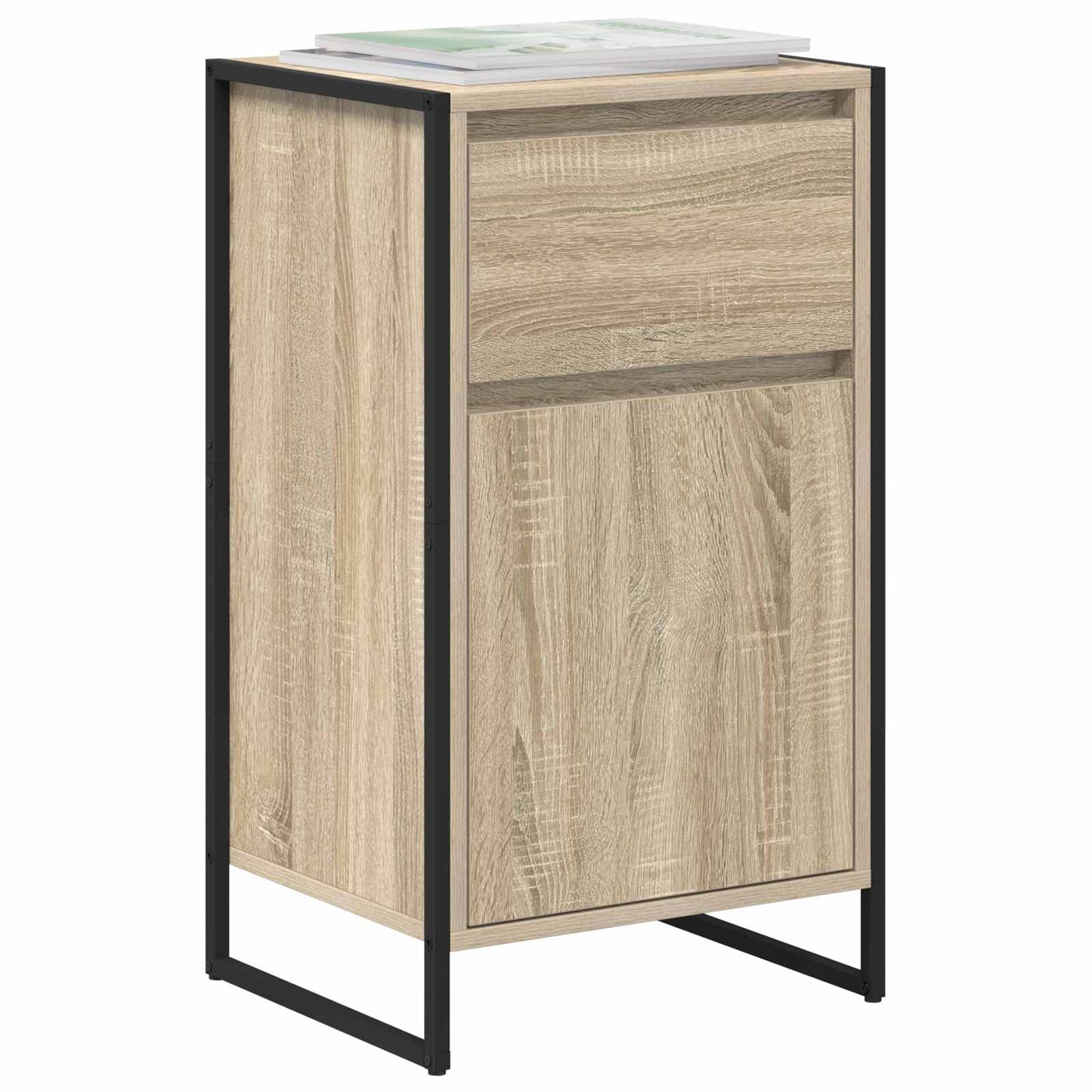Dressoir met lade Sonoma 43 x 36 x 75,5 cm Bewerkt hout is nu te koop bij PeponiXL, paradijselijk wonen!