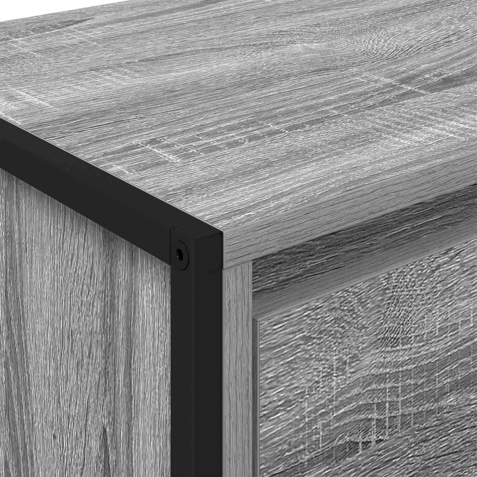 Dressoir met lade Grijs Sonoma 43 x 36 x 75,5 cm Bewerkt hout is nu te koop bij PeponiXL, paradijselijk wonen!