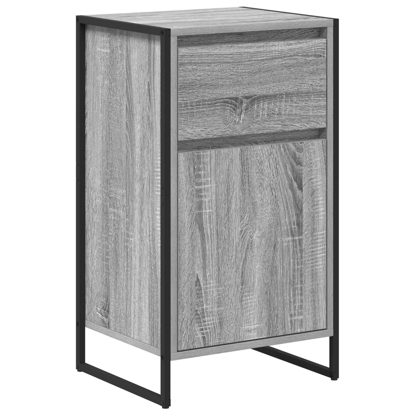 Dressoir met lade Grijs Sonoma 43 x 36 x 75,5 cm Bewerkt hout is nu te koop bij PeponiXL, paradijselijk wonen!