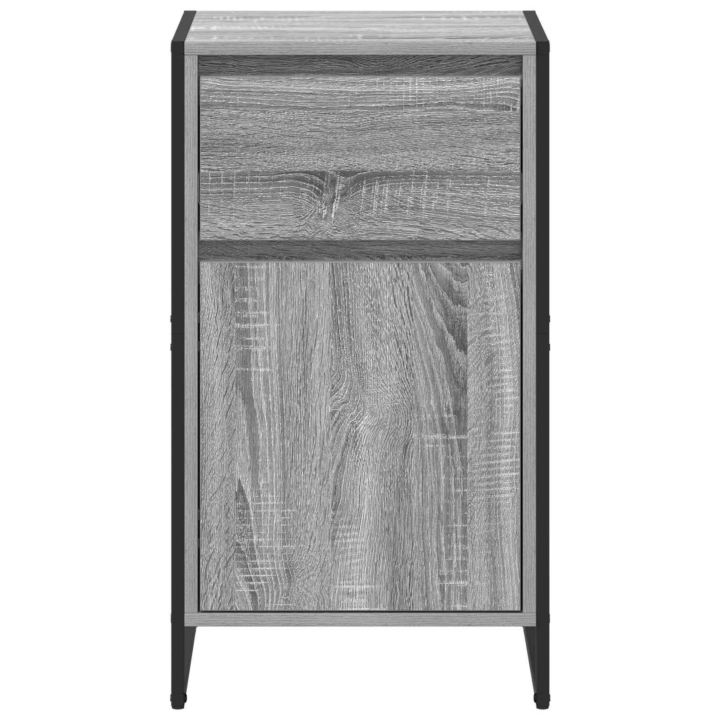 Dressoir met lade Grijs Sonoma 43 x 36 x 75,5 cm Bewerkt hout is nu te koop bij PeponiXL, paradijselijk wonen!