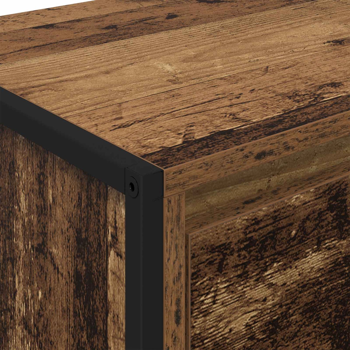 Dressoir met lade Oud Hout 43 x 36 x 75,5 cm Bewerkt hout is nu te koop bij PeponiXL, paradijselijk wonen!