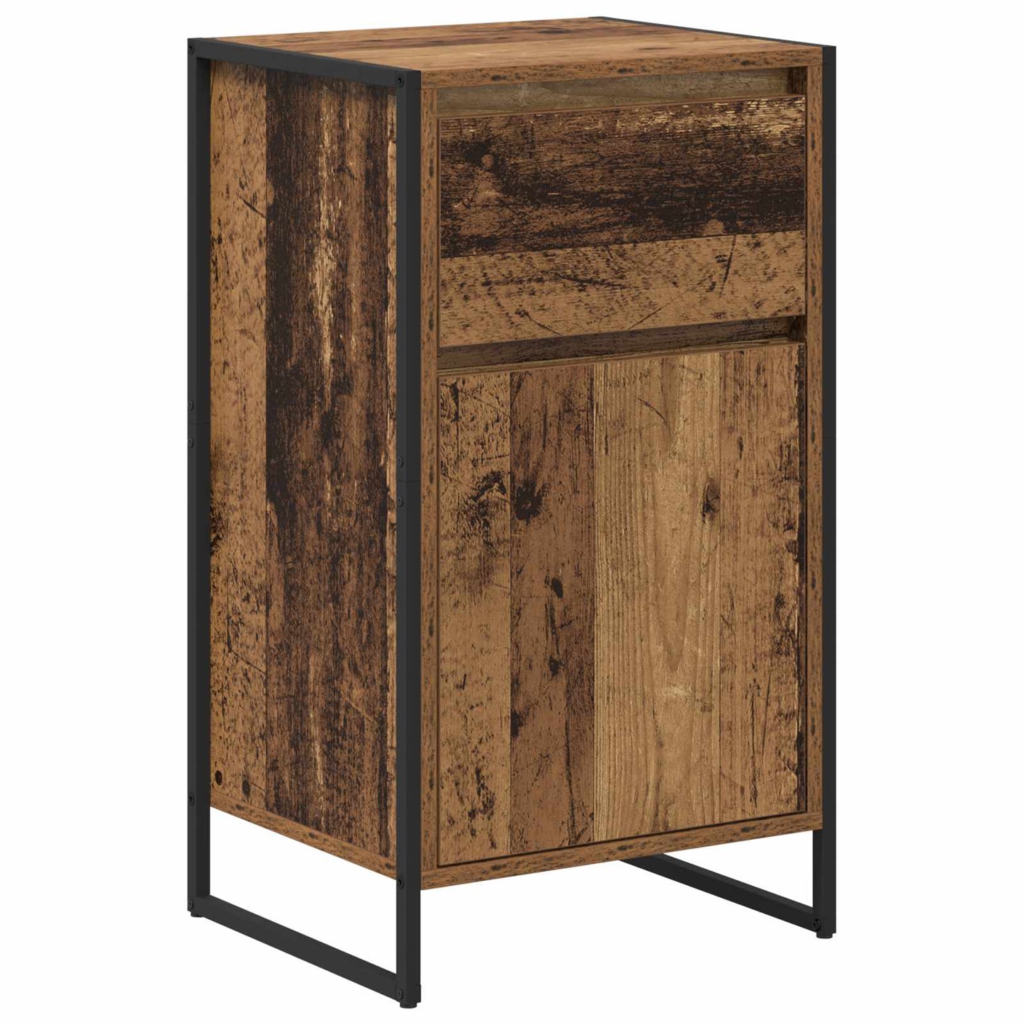 Dressoir met lade Oud Hout 43 x 36 x 75,5 cm Bewerkt hout is nu te koop bij PeponiXL, paradijselijk wonen!