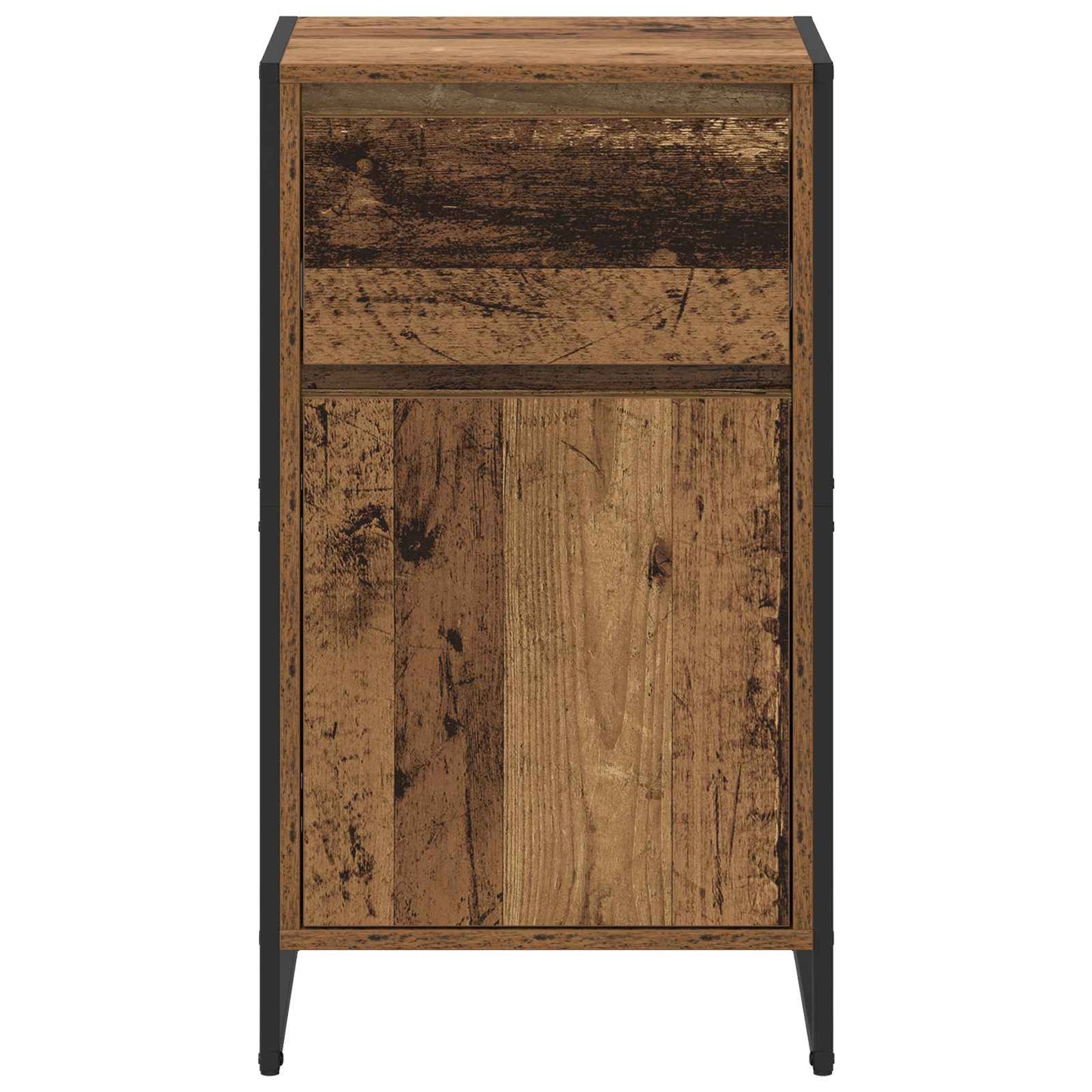 Dressoir met lade Oud Hout 43 x 36 x 75,5 cm Bewerkt hout is nu te koop bij PeponiXL, paradijselijk wonen!