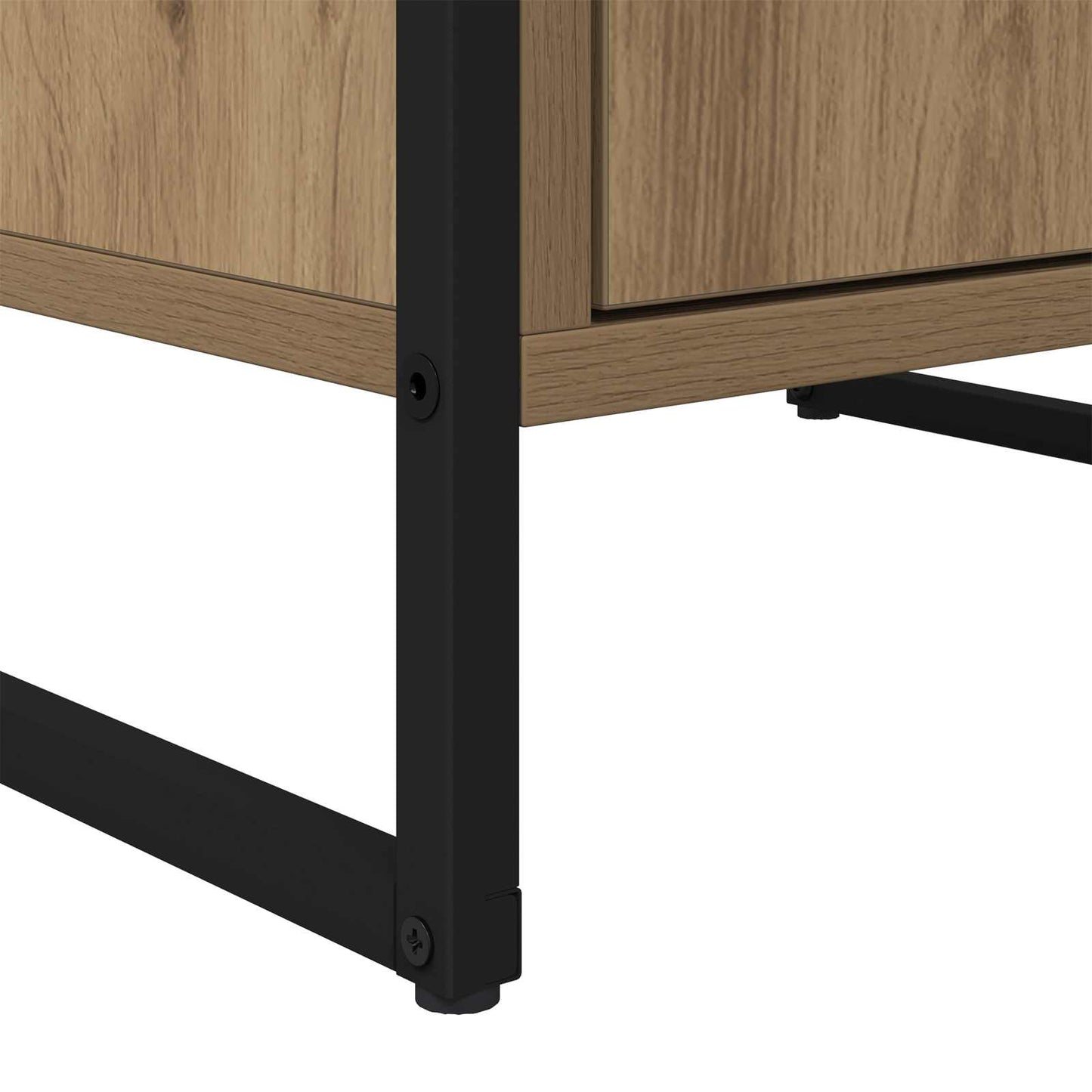 Dressoir Ambachtelijk eiken 43 x 36 x 75,5 cm Bewerkt hout is nu te koop bij PeponiXL, paradijselijk wonen!