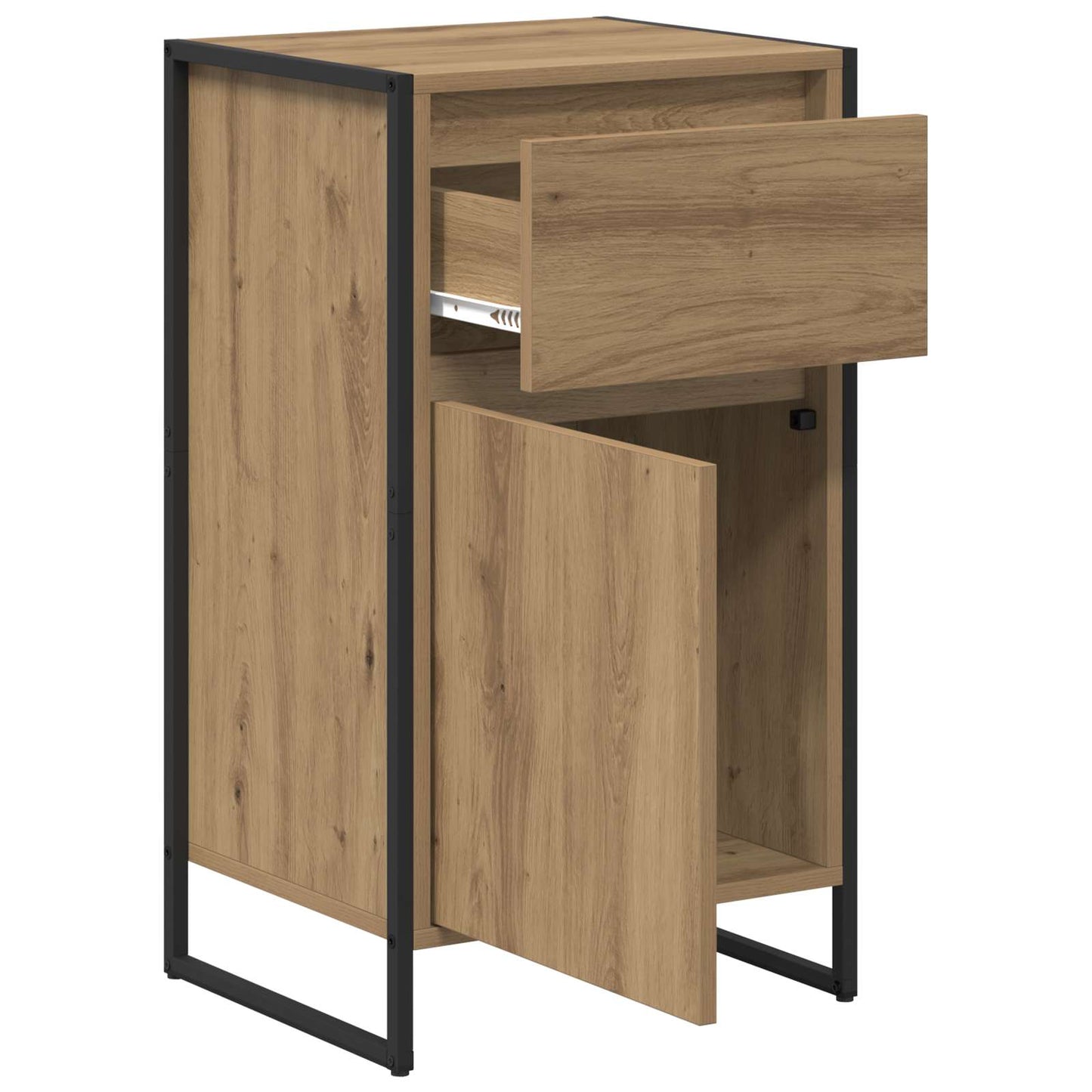 Dressoir Ambachtelijk eiken 43 x 36 x 75,5 cm Bewerkt hout is nu te koop bij PeponiXL, paradijselijk wonen!