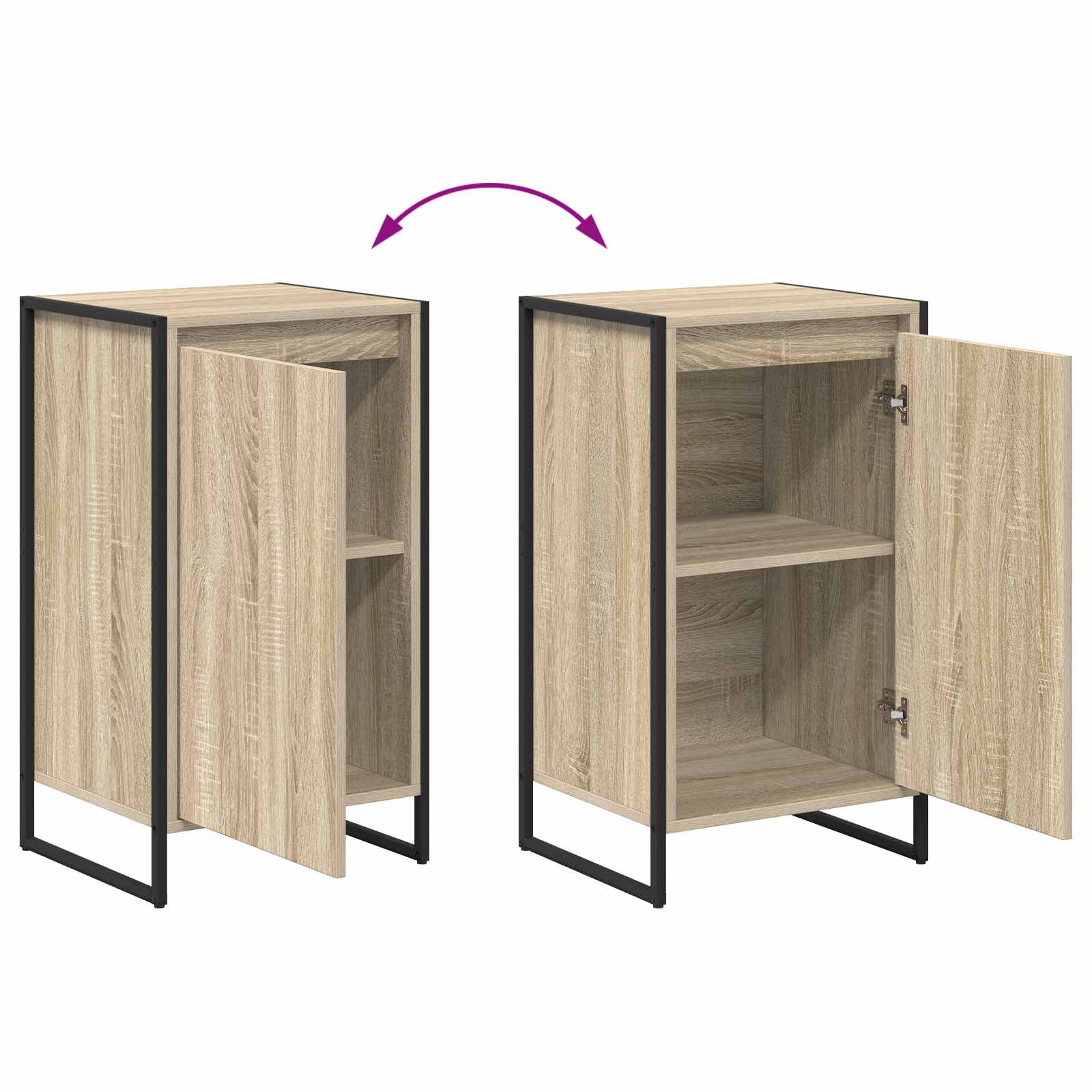 Dressoir Sonoma 43 x 36 x 75,5 cm Bewerkt hout is nu te koop bij PeponiXL, paradijselijk wonen!