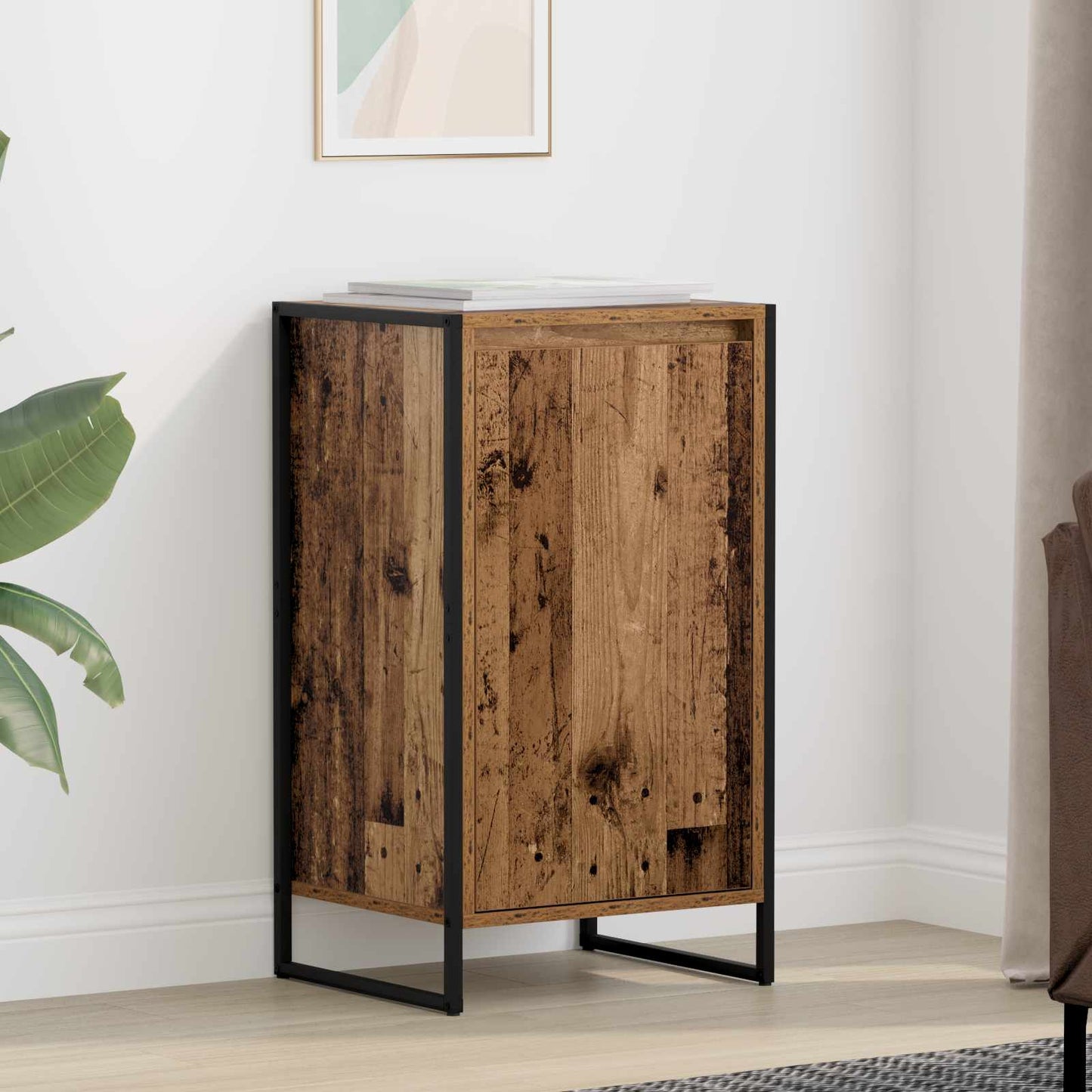 Dressoir Oud Hout 43 x 36 x 75,5 cm Bewerkt hout is nu te koop bij PeponiXL, paradijselijk wonen!
